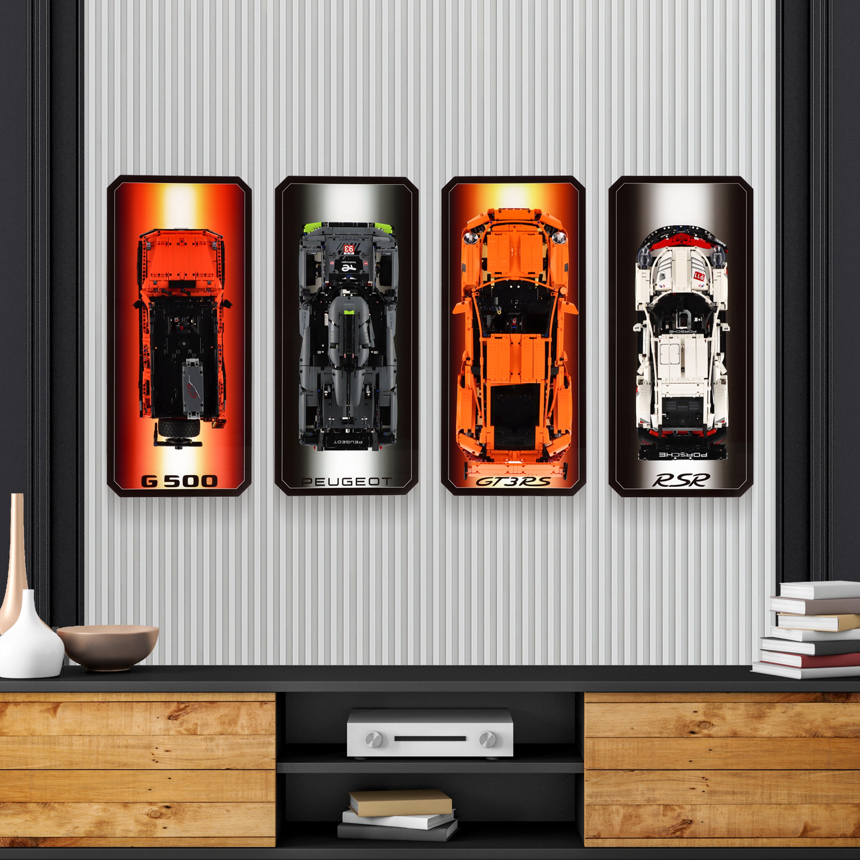 UV Printed Wall Displays for LEGO Technics