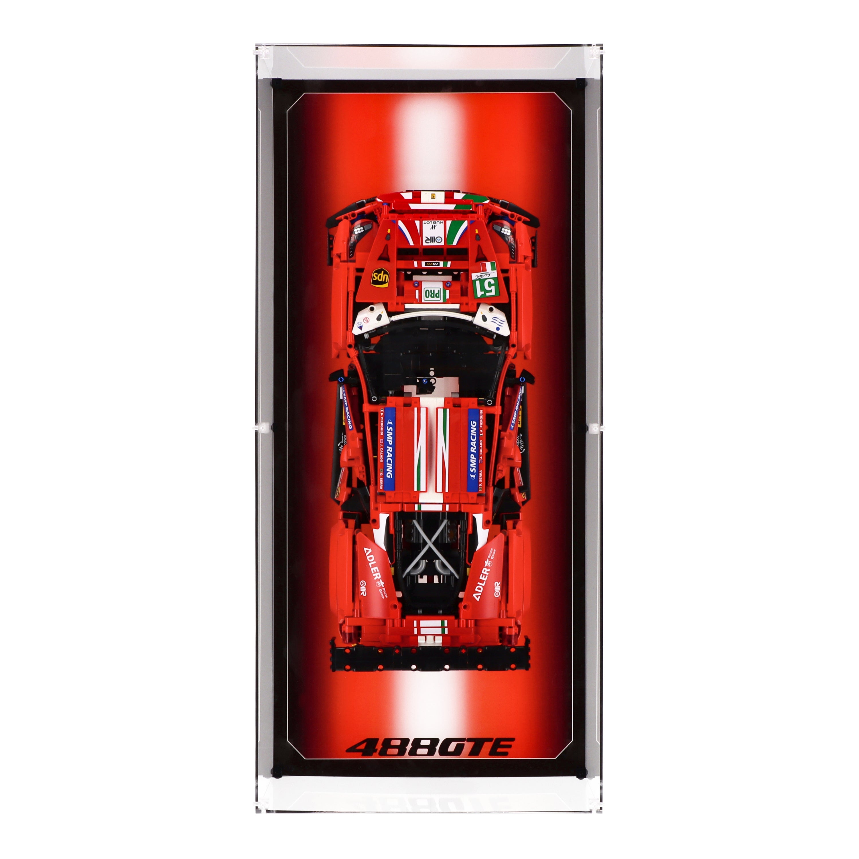 Wall Mounted Display Case LEGO 42125 Ferrari 488 GTE