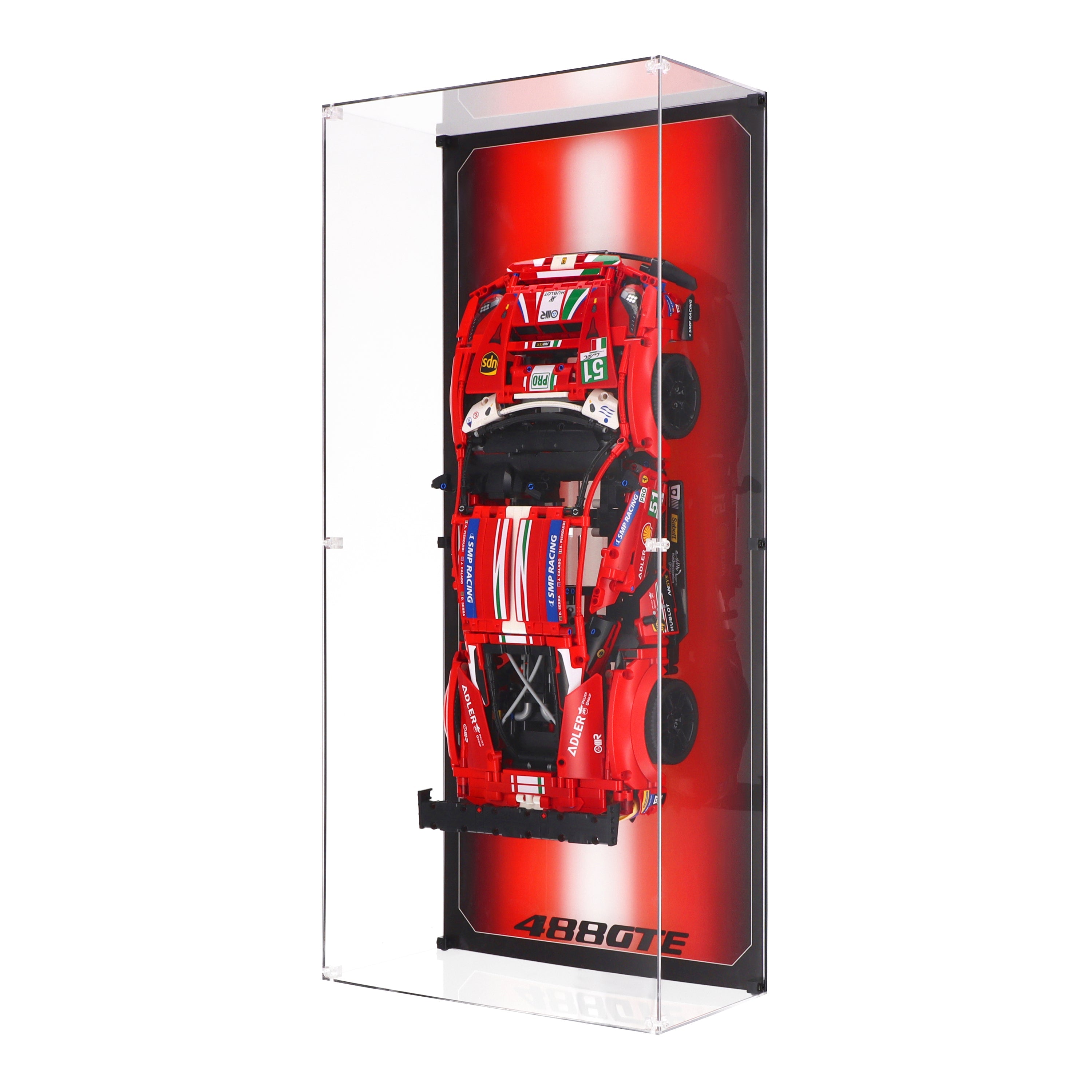 Wall Mounted Display Case LEGO 42125 Ferrari 488 GTE