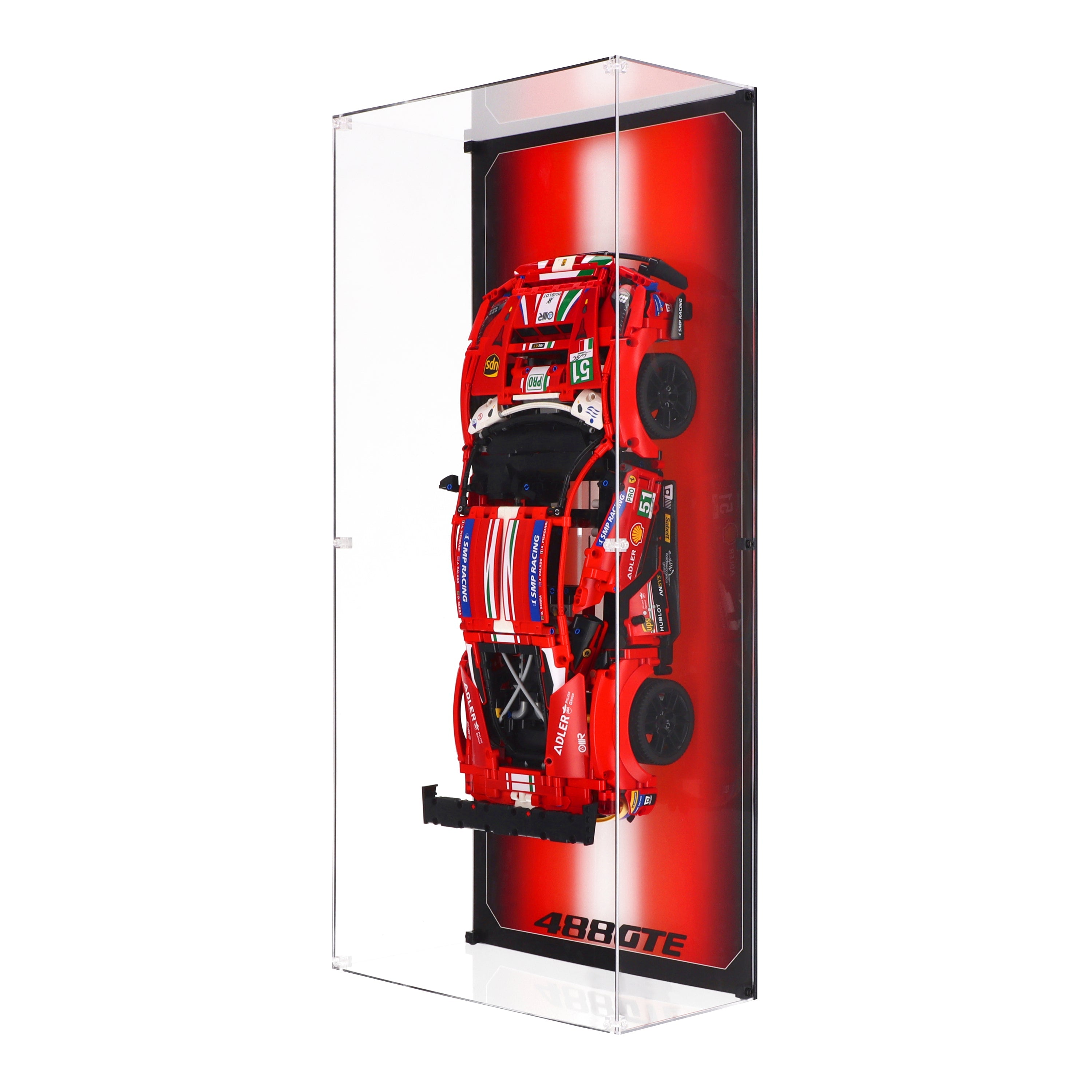 Wall Mounted Display Case LEGO 42125 Ferrari 488 GTE