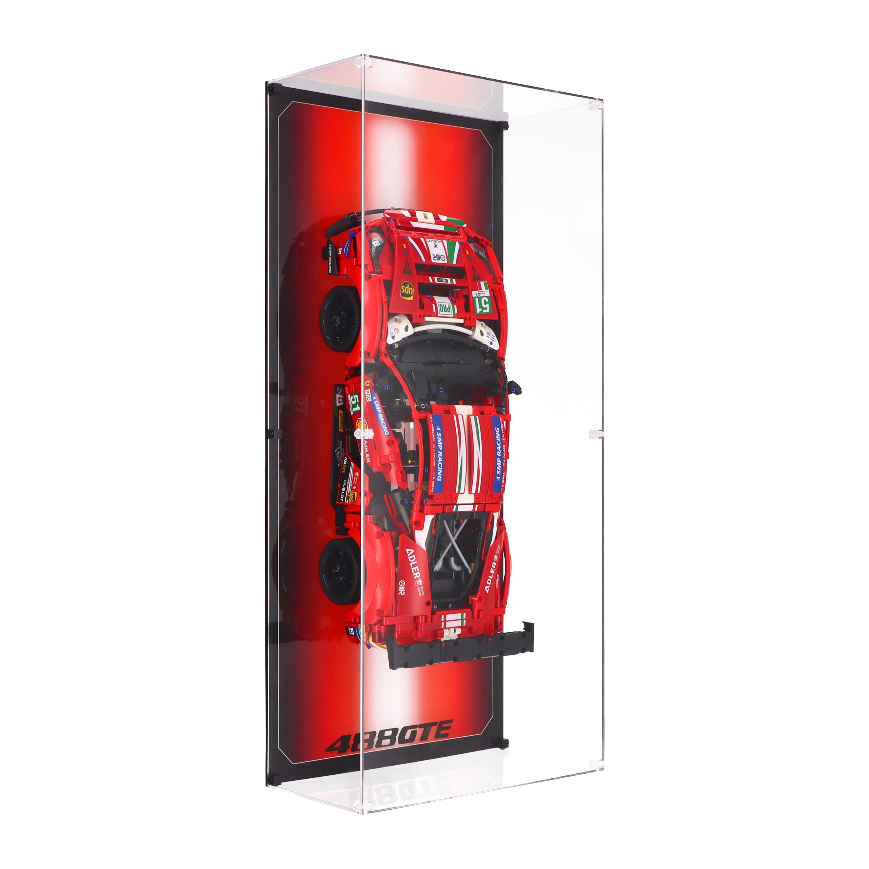 Wall Mounted Display Case LEGO 42125 Ferrari 488 GTE