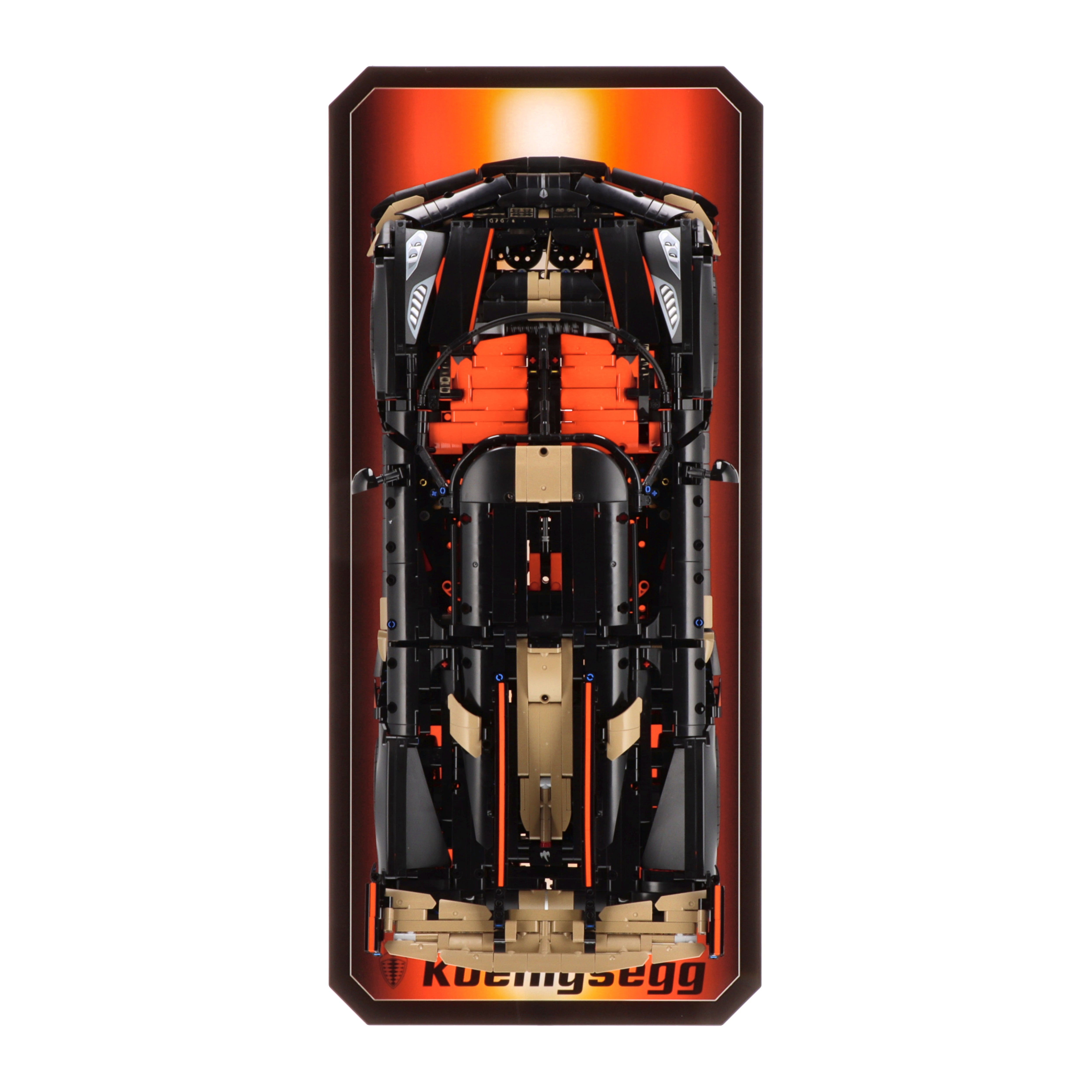 Luxury Wall display for LEGO 42232 Koenigsegg Sadair's Spear Megacar