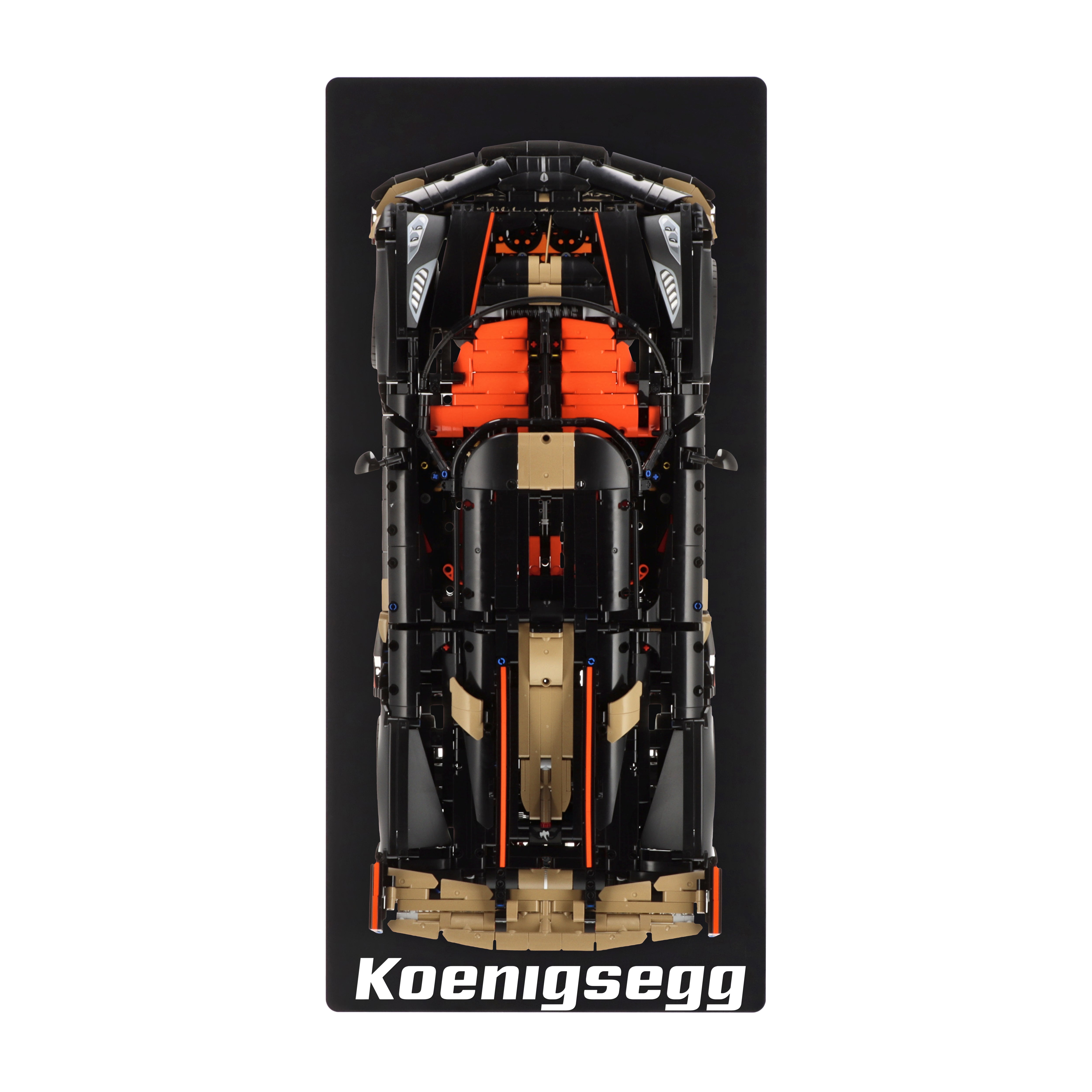 Wall display for LEGO 42232 Koenigsegg Sadair's Spear Megacar