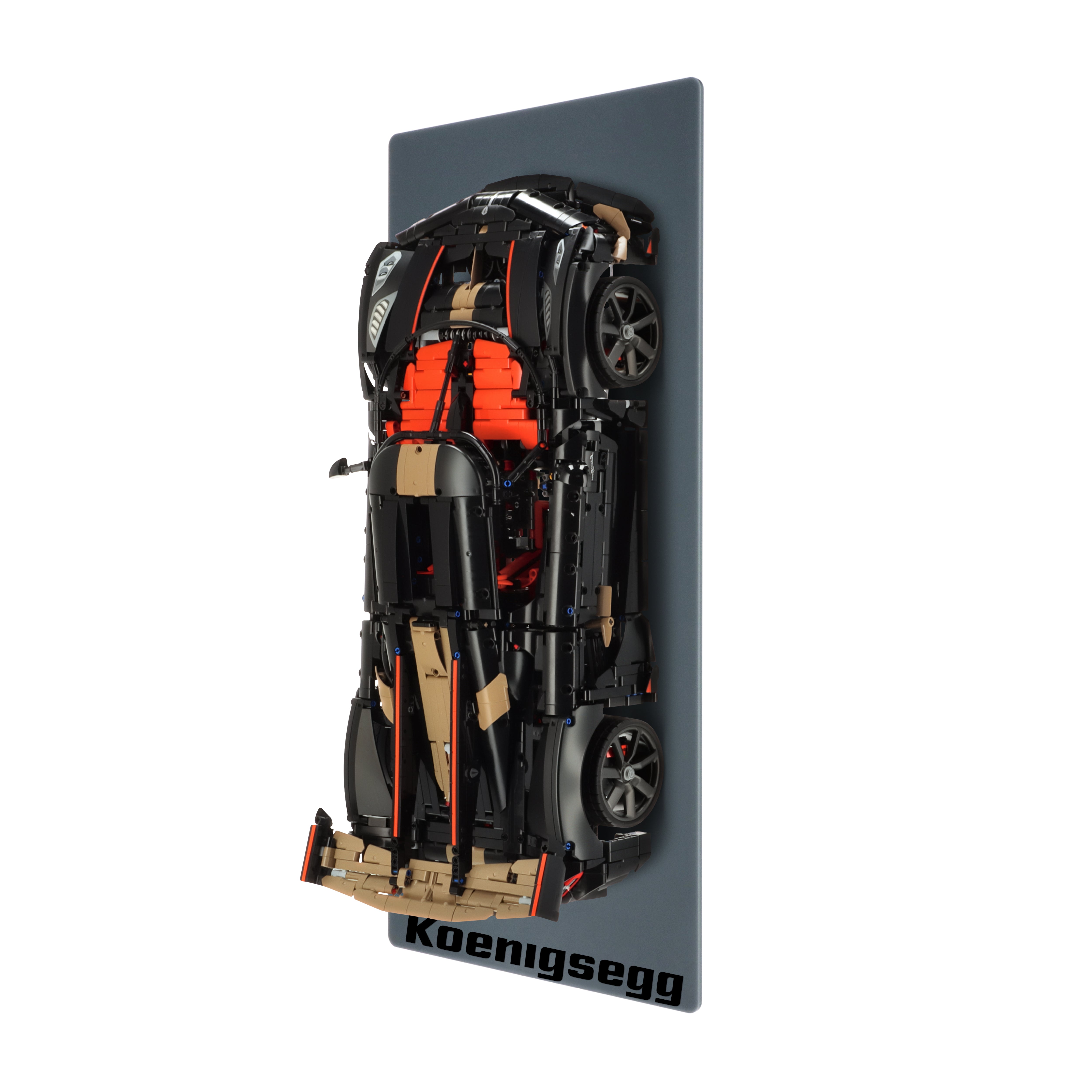 Wall display for LEGO 42232 Koenigsegg Sadair's Spear Megacar