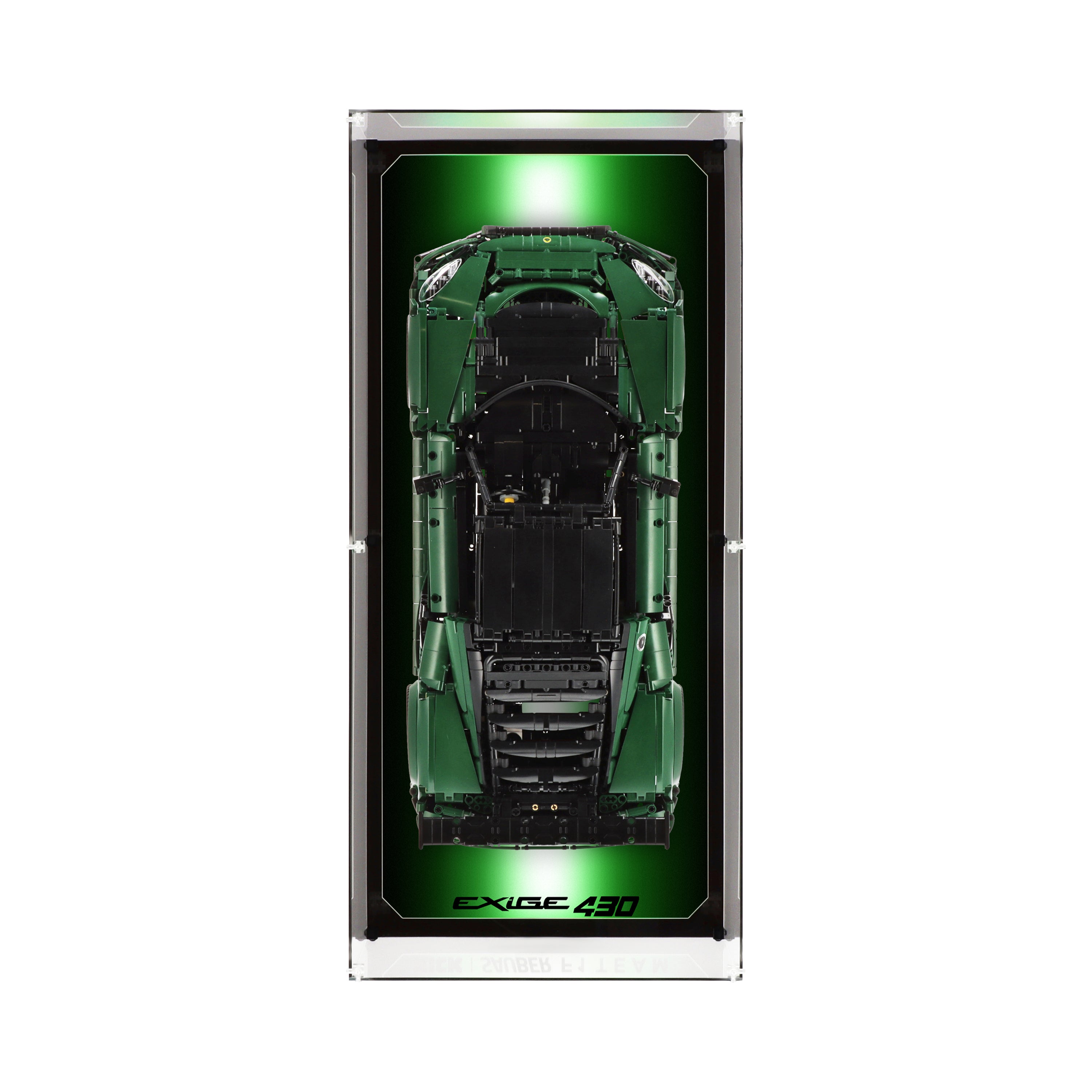 Wall Mounted Display Case for CADA C61511W Lotus Exige Cup 430