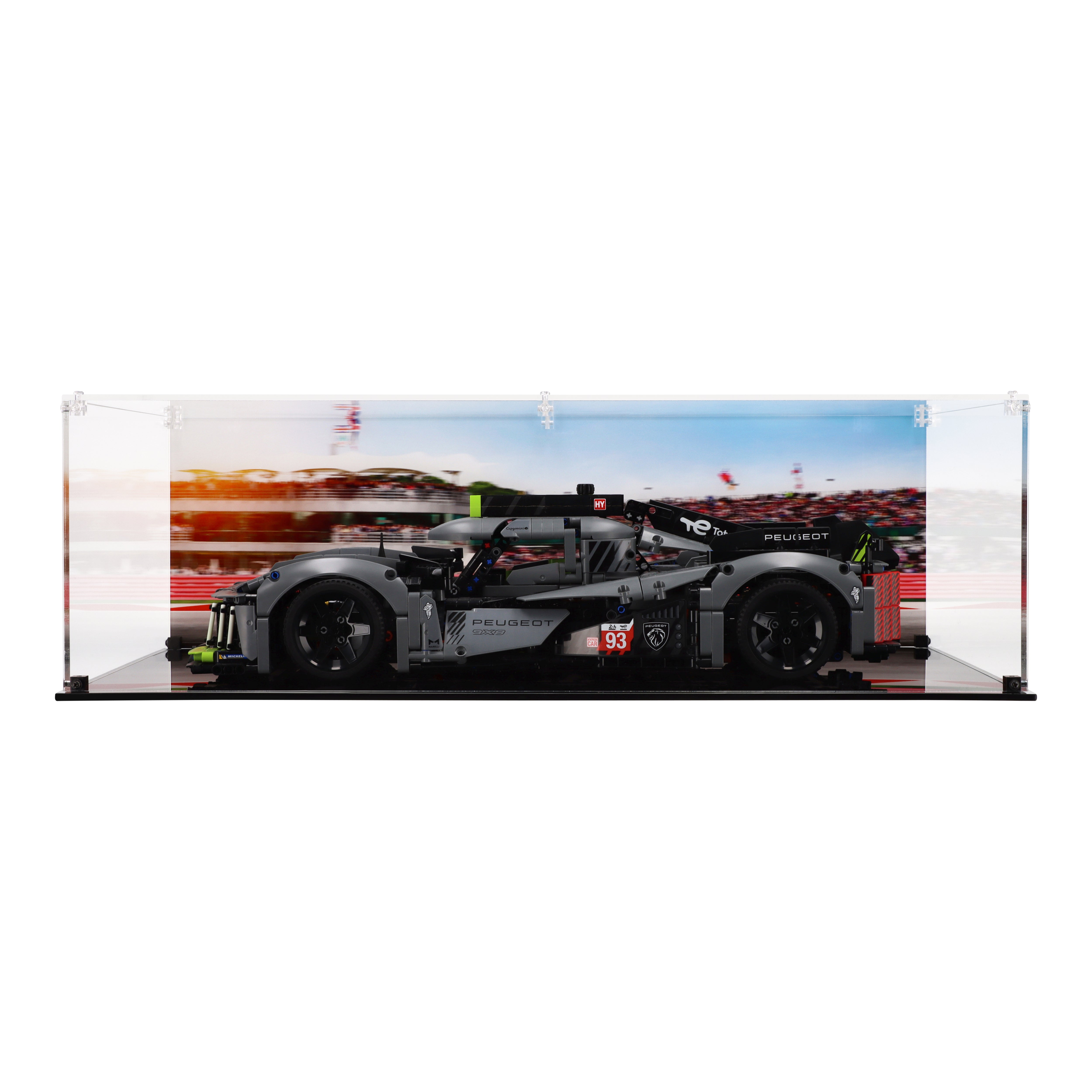 Lego 42156 PEUGEOT 9X8 24H Le Mans Hybrid Hypercar - Display Case