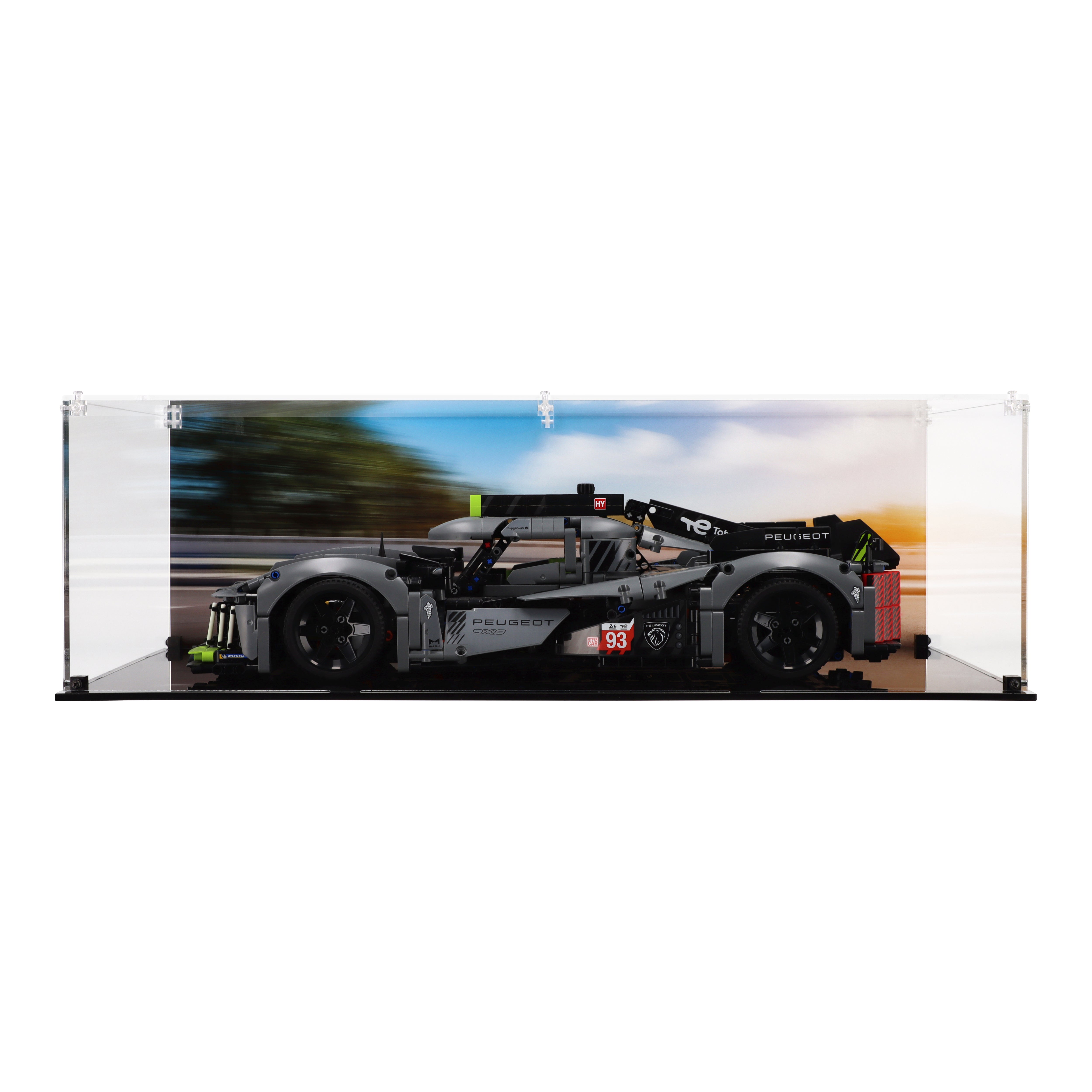 Lego 42156 PEUGEOT 9X8 24H Le Mans Hybrid Hypercar - Display Case