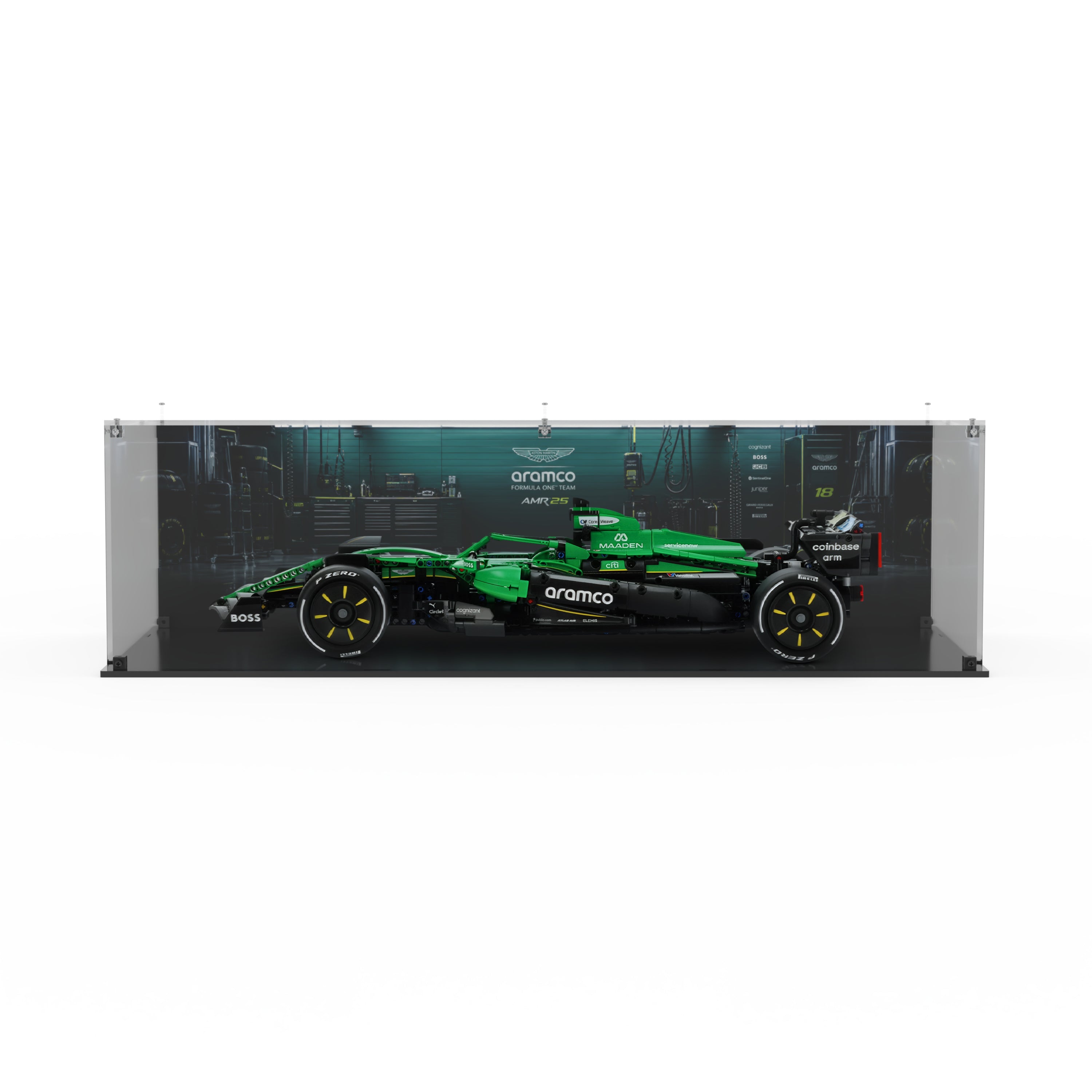 LEGO 42240 Aston Martin Aramco AMR25 F1® Car - Display Case