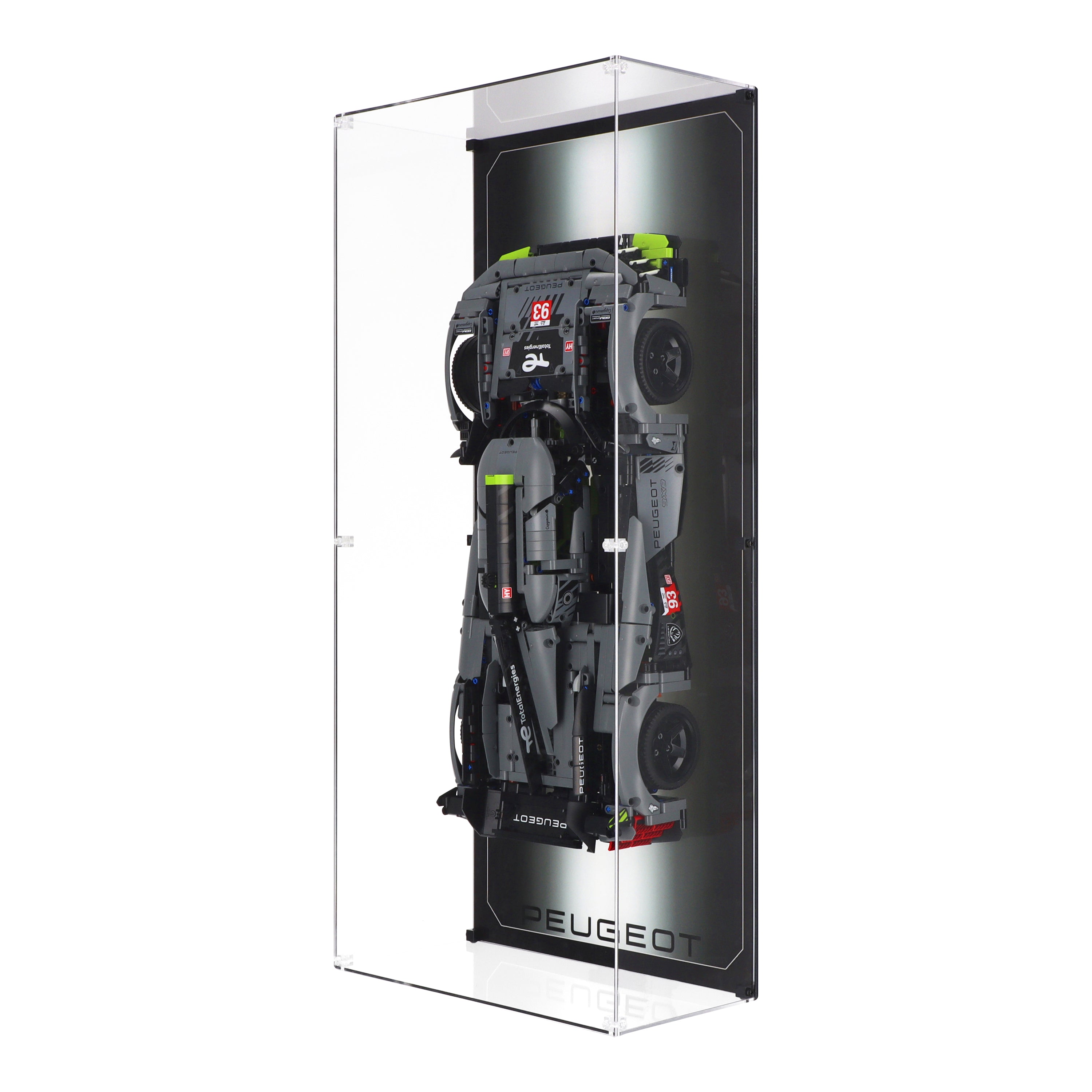 Wall Mounted Display Case LEGO 42156 Peugeot 9X8 24H Le Mans
