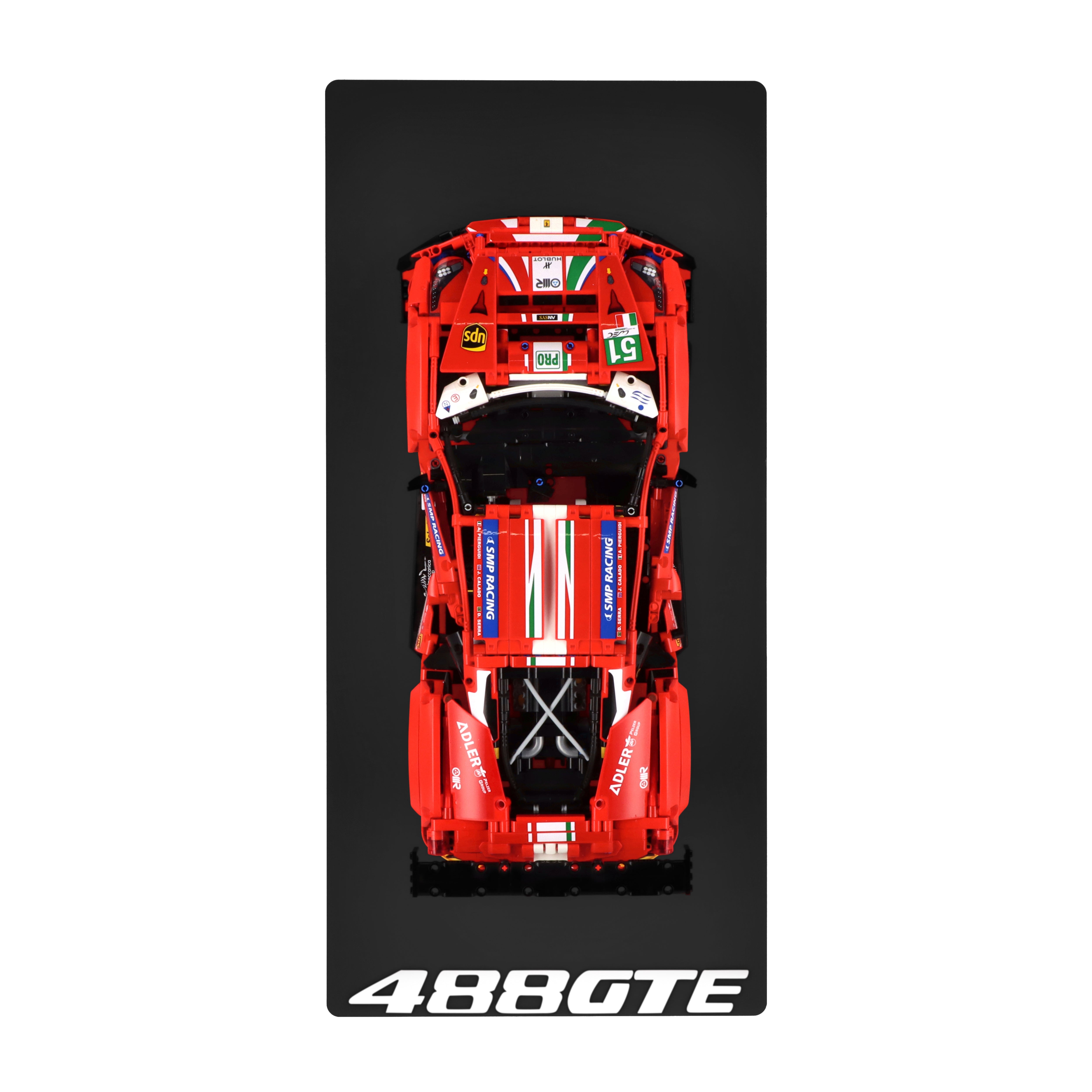 Wall display for LEGO 42125 Ferrari 488 GTE