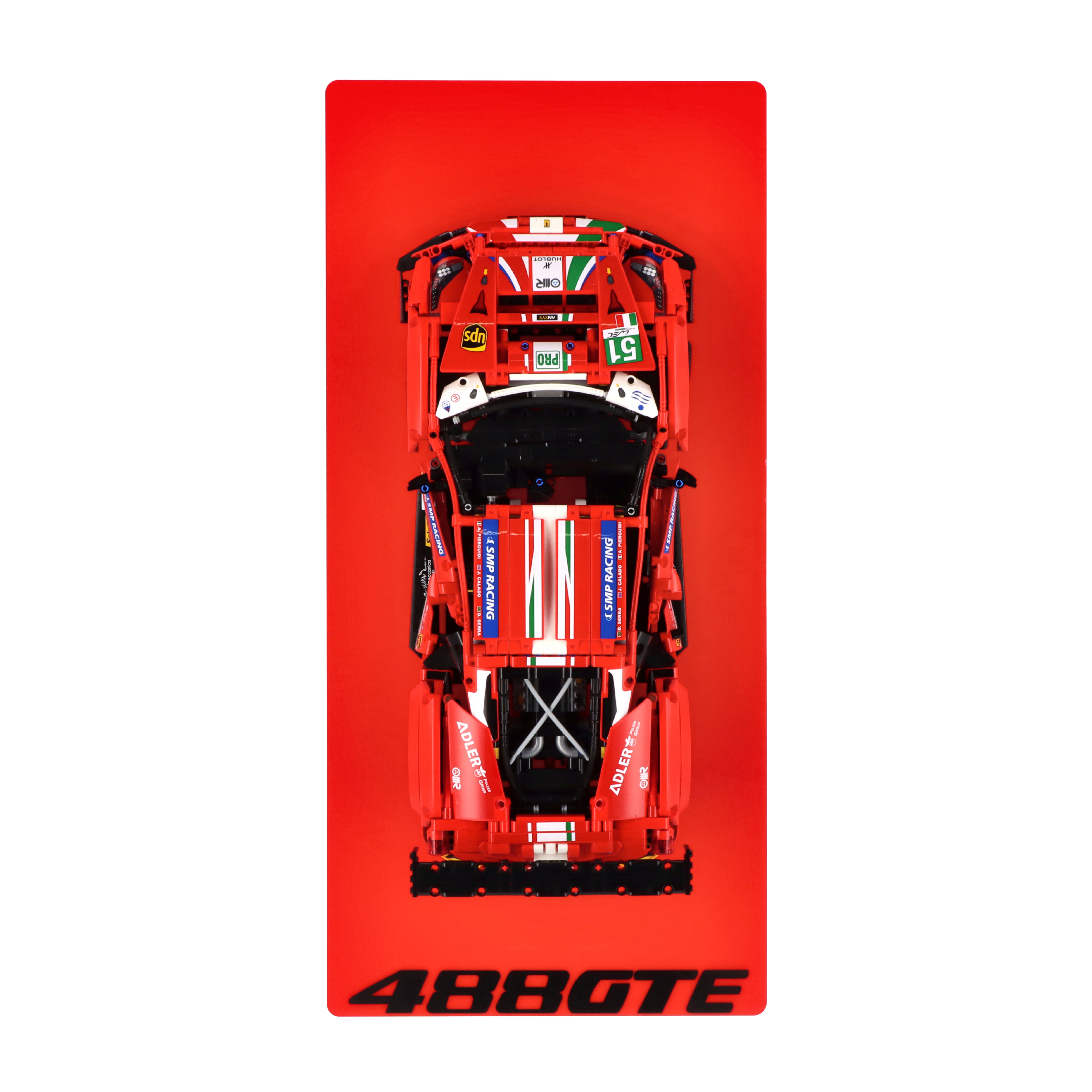 Wall display for LEGO 42125 Ferrari 488 GTE