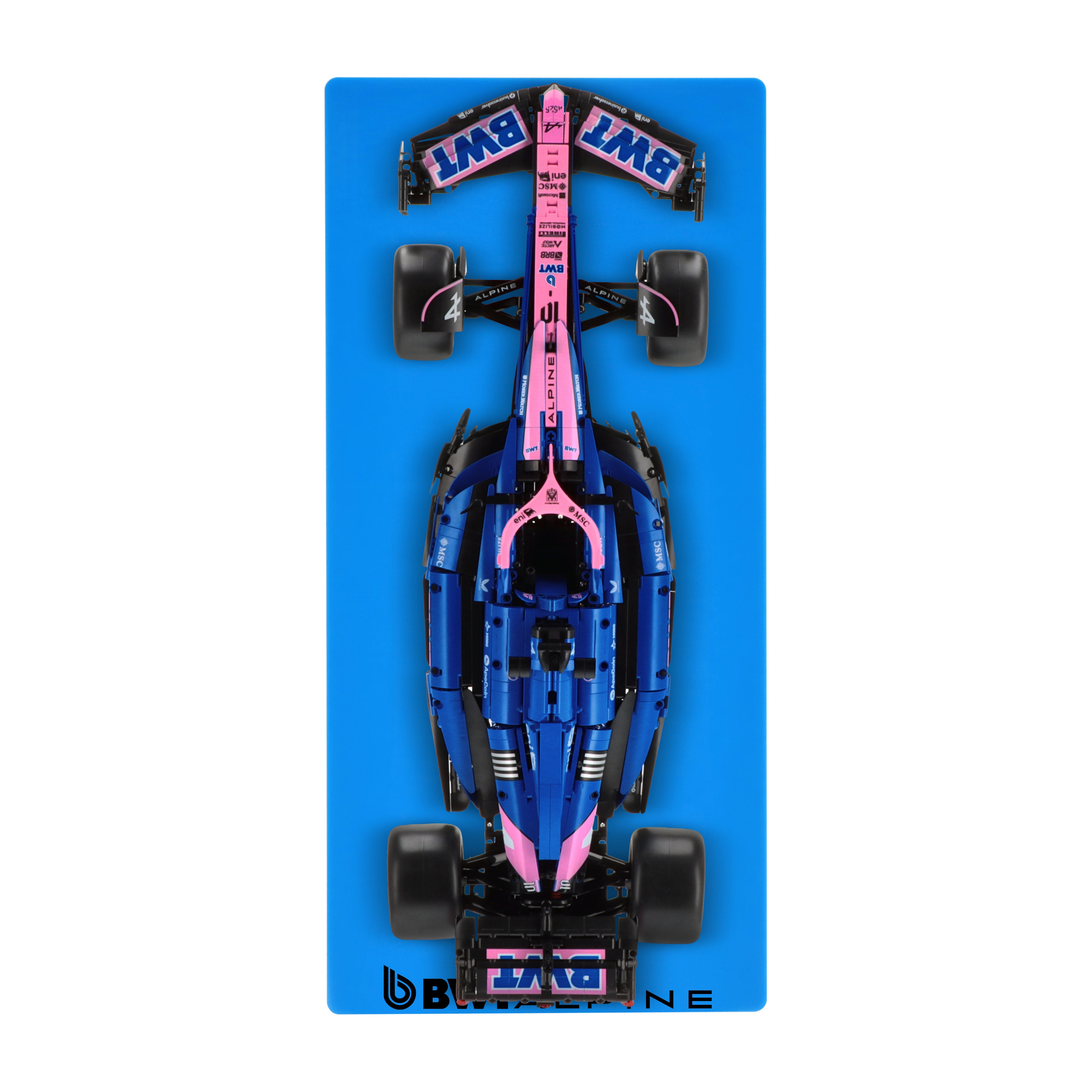 Wall display for CaDA Alpine A525 Formula 1 Car