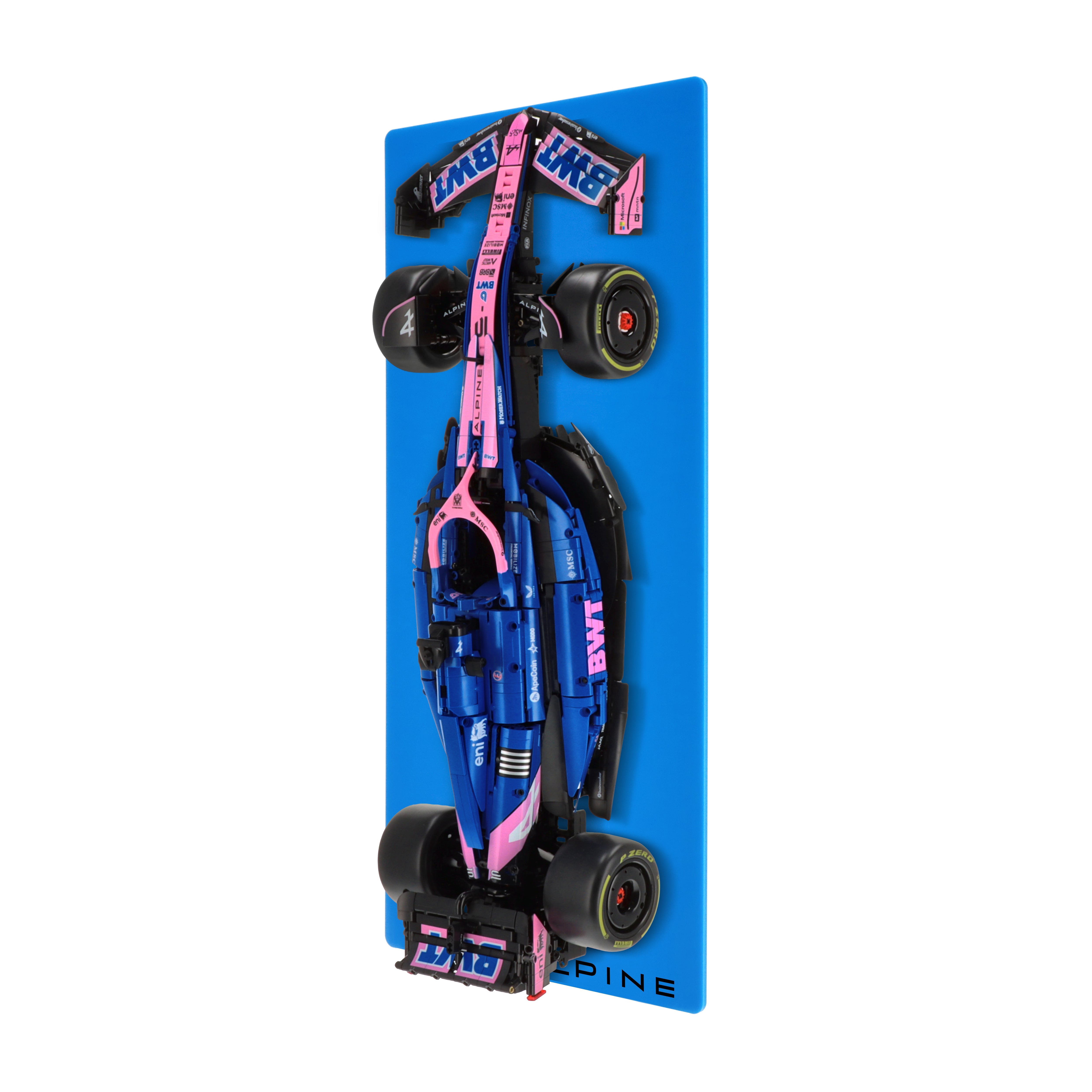 Wall display for CaDA Alpine A525 Formula 1 Car