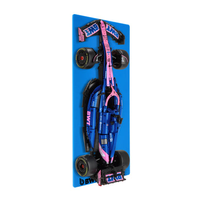 Wall display for CaDA Alpine A525 Formula 1 Car