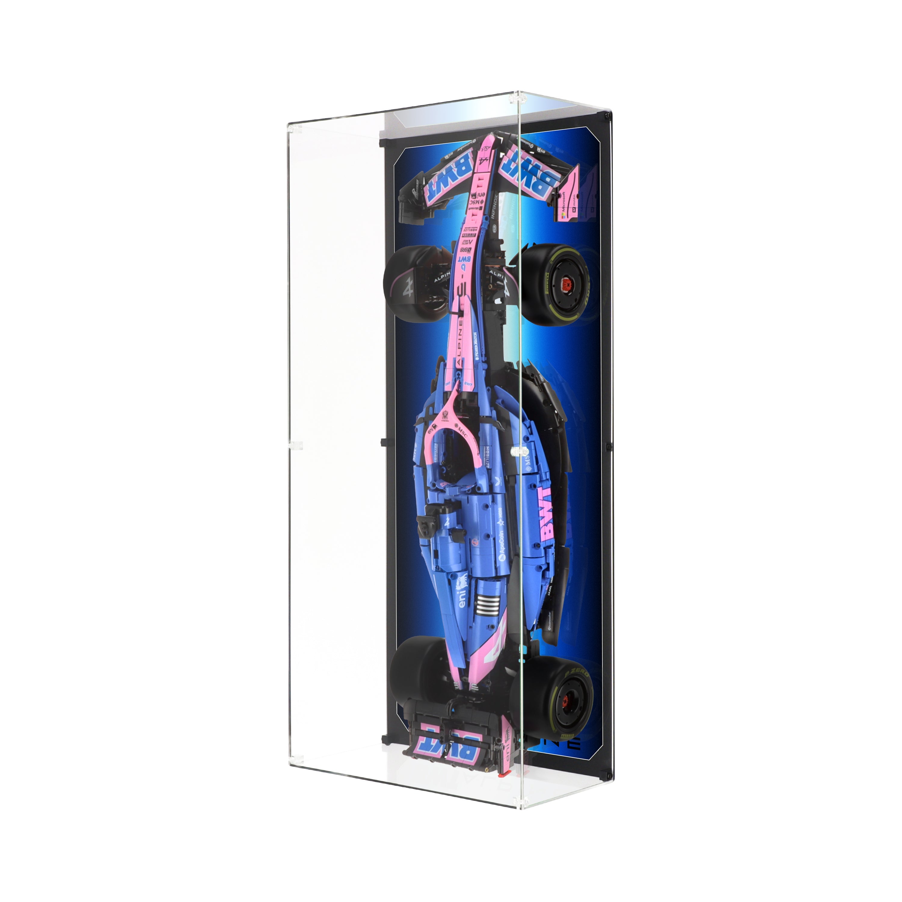 Wall Mounted Display Case for CaDA Alpine A525 Formula 1 Car