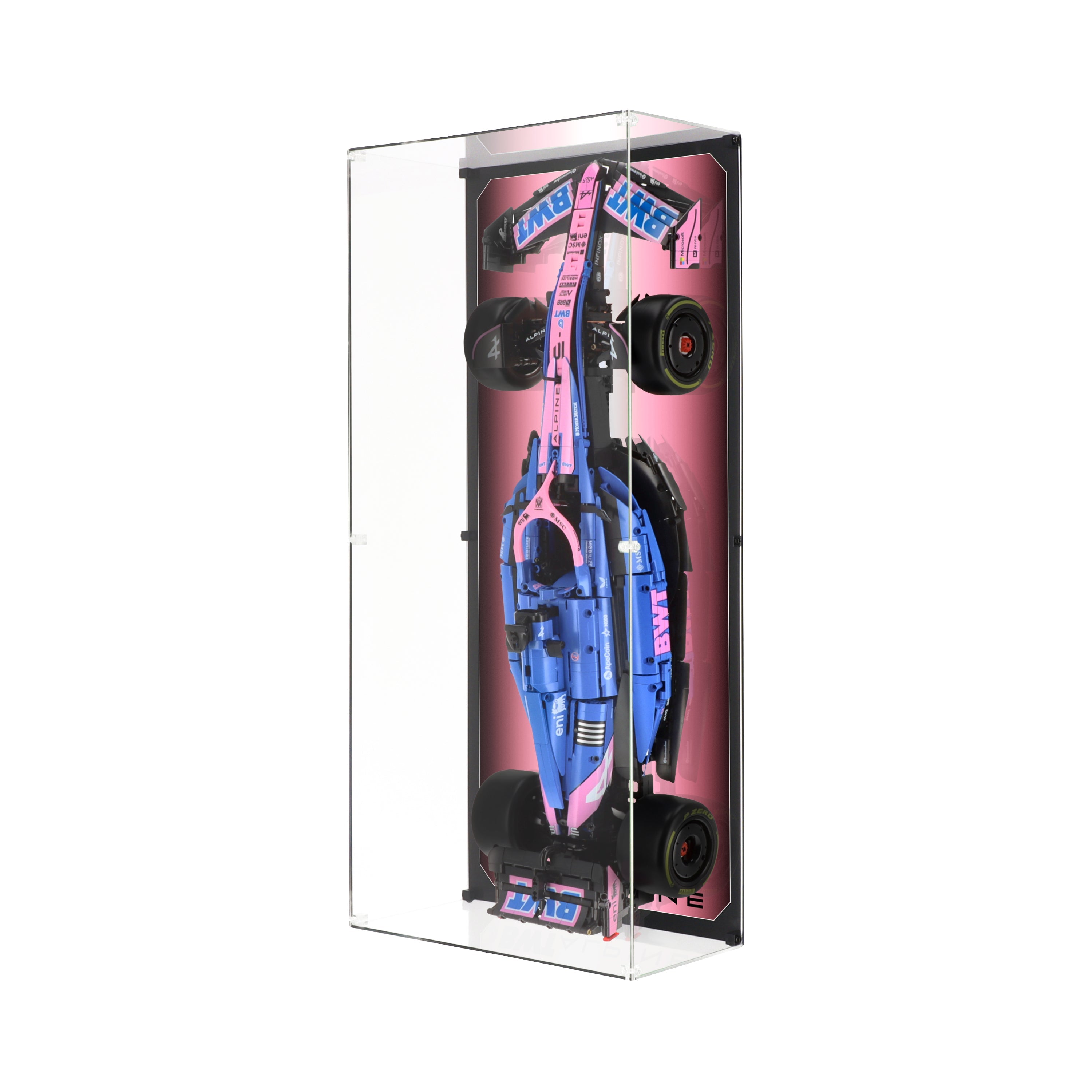 Wall Mounted Display Case for CaDA Alpine A525 Formula 1 Car