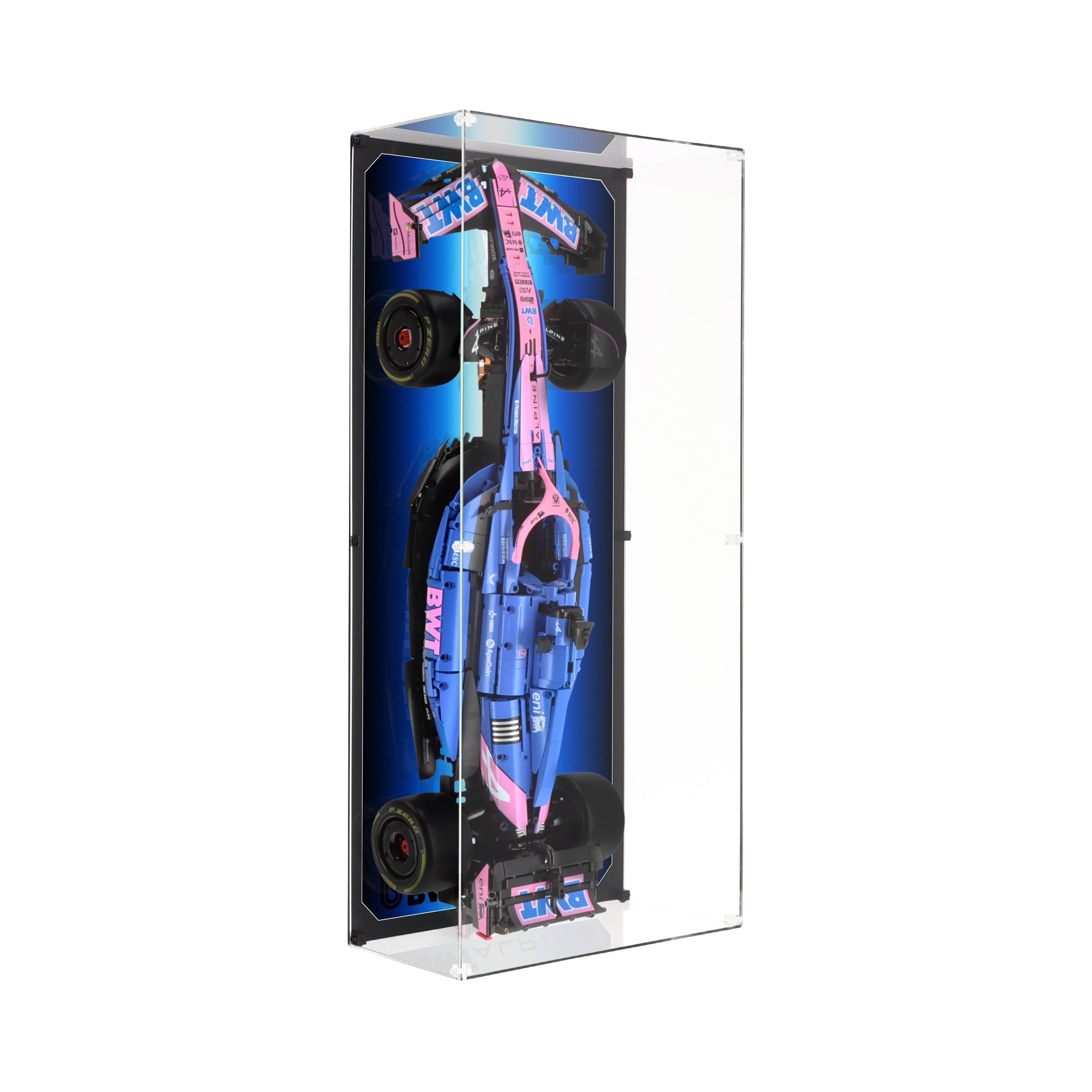 Wall Mounted Display Case for CaDA Alpine A525 Formula 1 Car