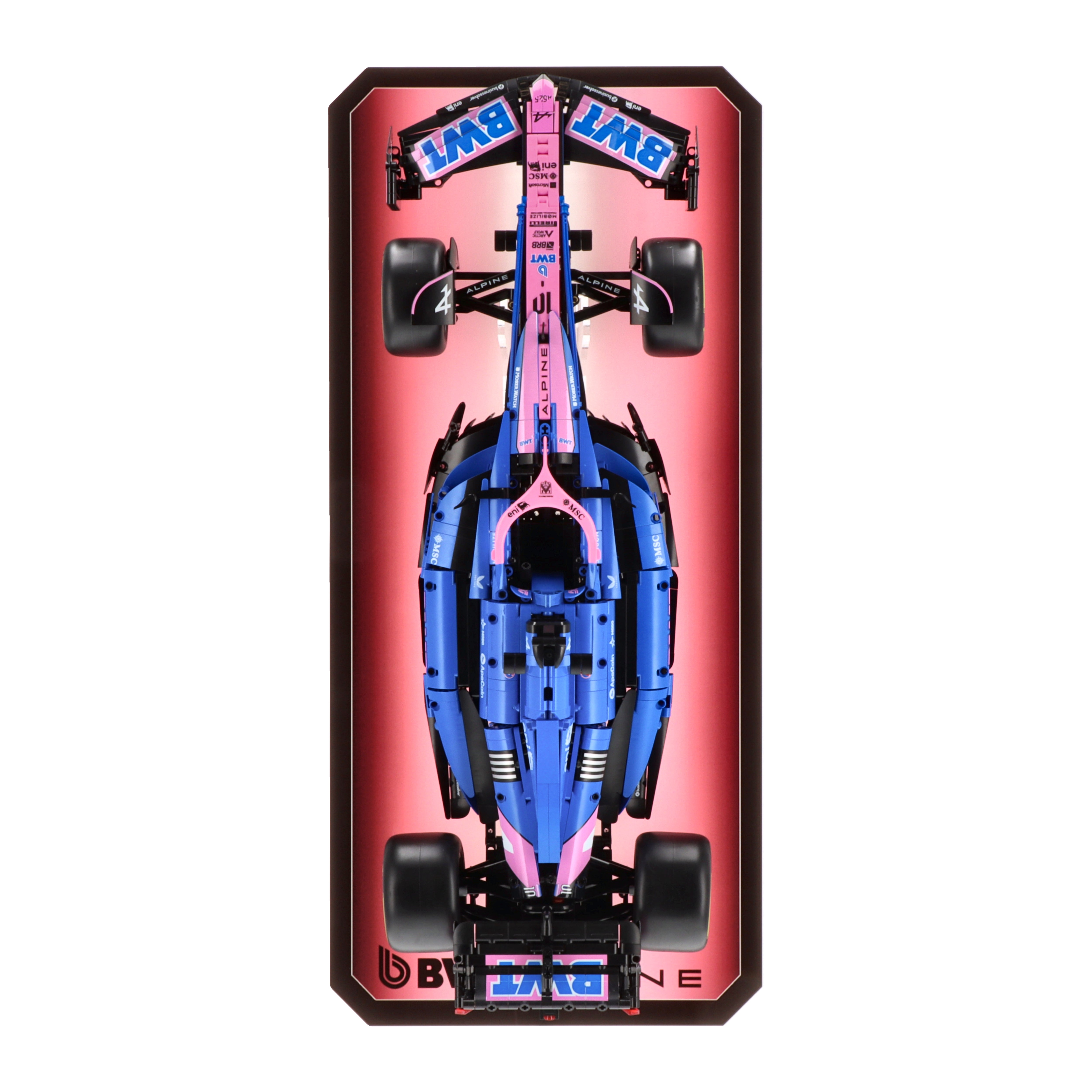 Luxury Wall display for CaDA Alpine A525 Formula 1 Car