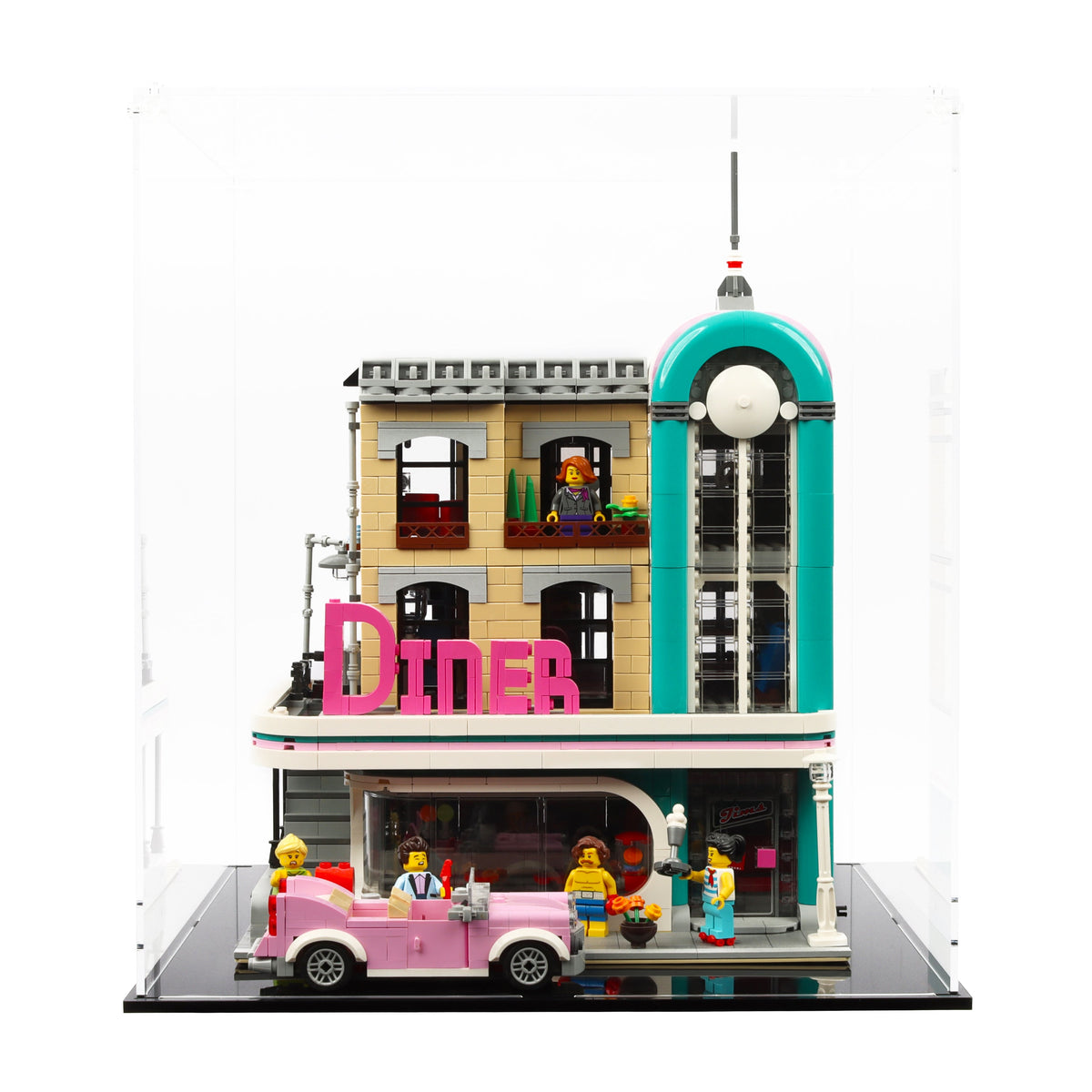 Lego 10260 Downtown Diner - Display Case