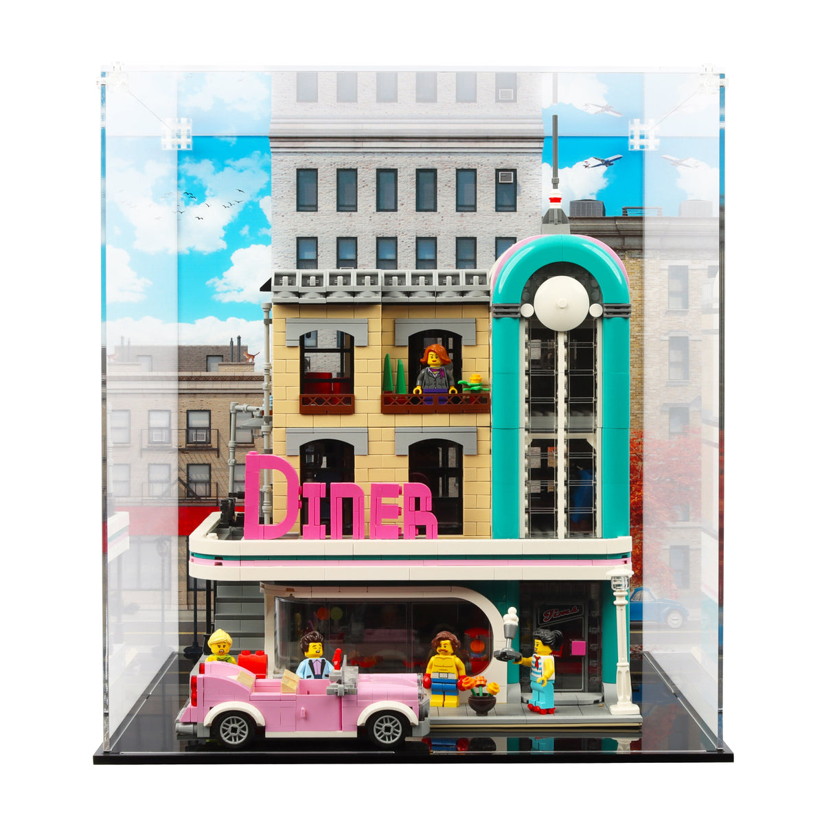 Lego 10260 Downtown Diner - Display Case