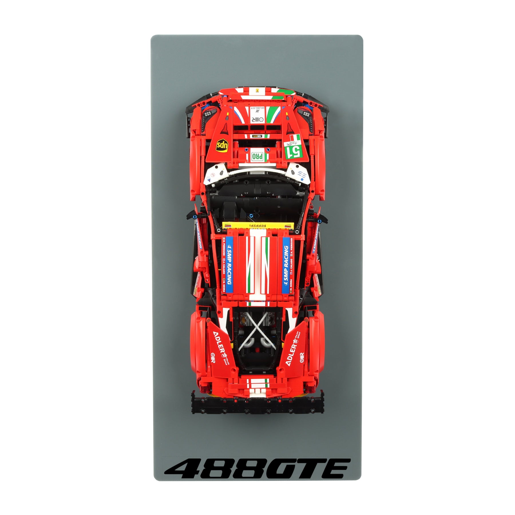 Wall display for LEGO Technic 42125 Ferrari 488 GTE