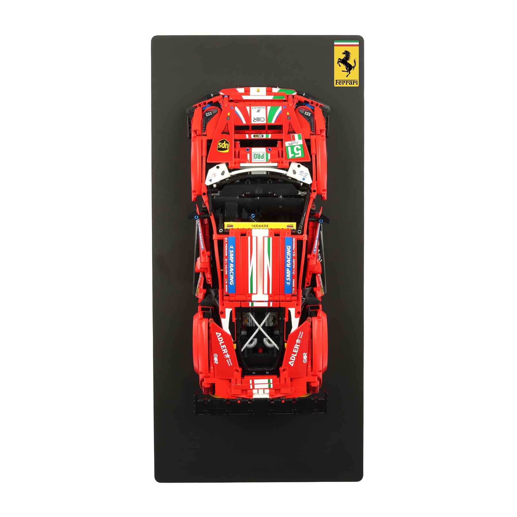 Wall display for LEGO Technic 42125 Ferrari 488 GTE