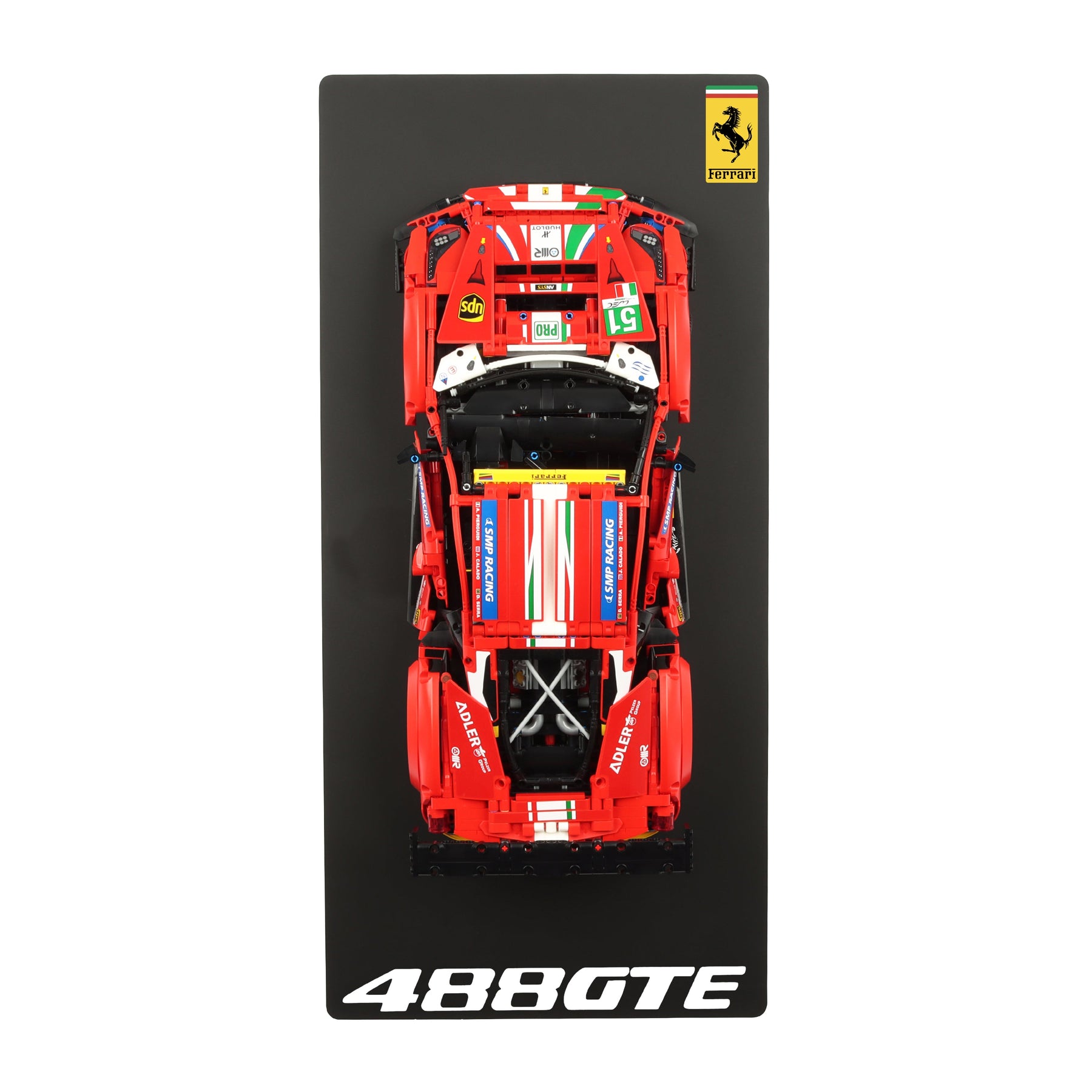 Wall display for LEGO Technic 42125 Ferrari 488 GTE