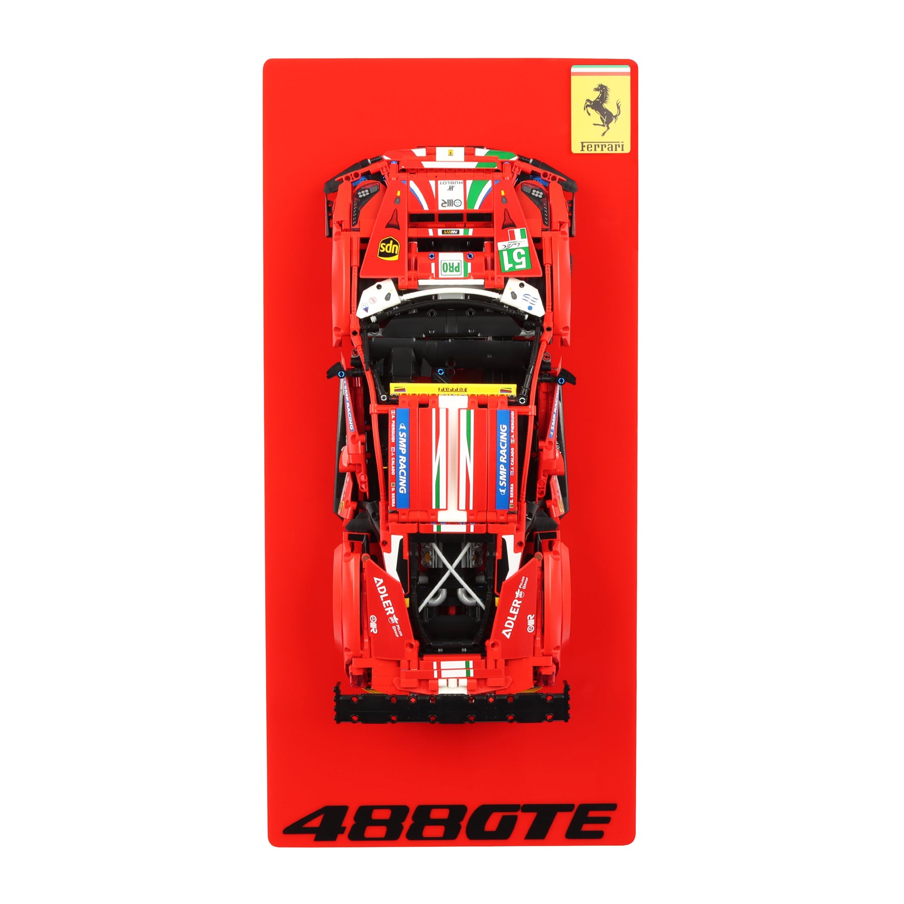 Wall display for LEGO Technic 42125 Ferrari 488 GTE