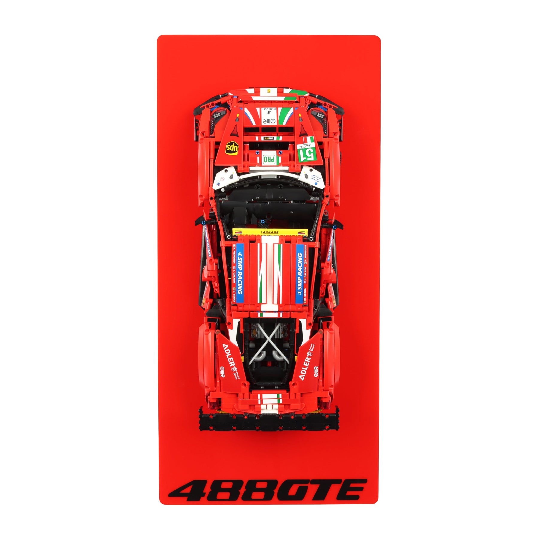 Wall display for LEGO Technic 42125 Ferrari 488 GTE