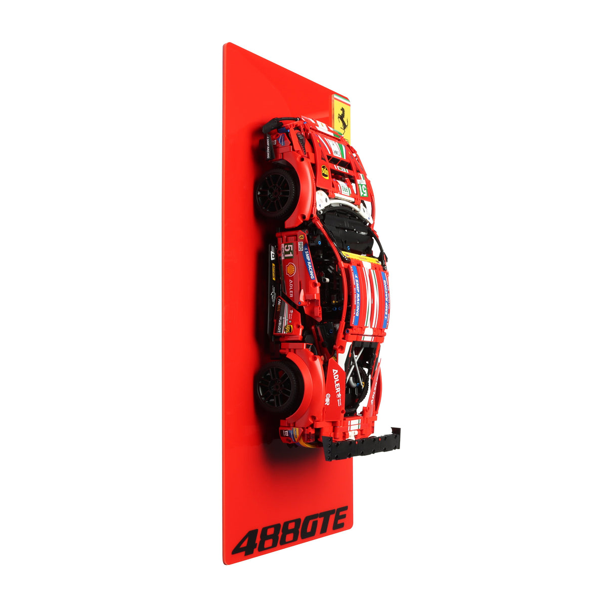 Wall display for LEGO Technic 42125 Ferrari 488 GTE