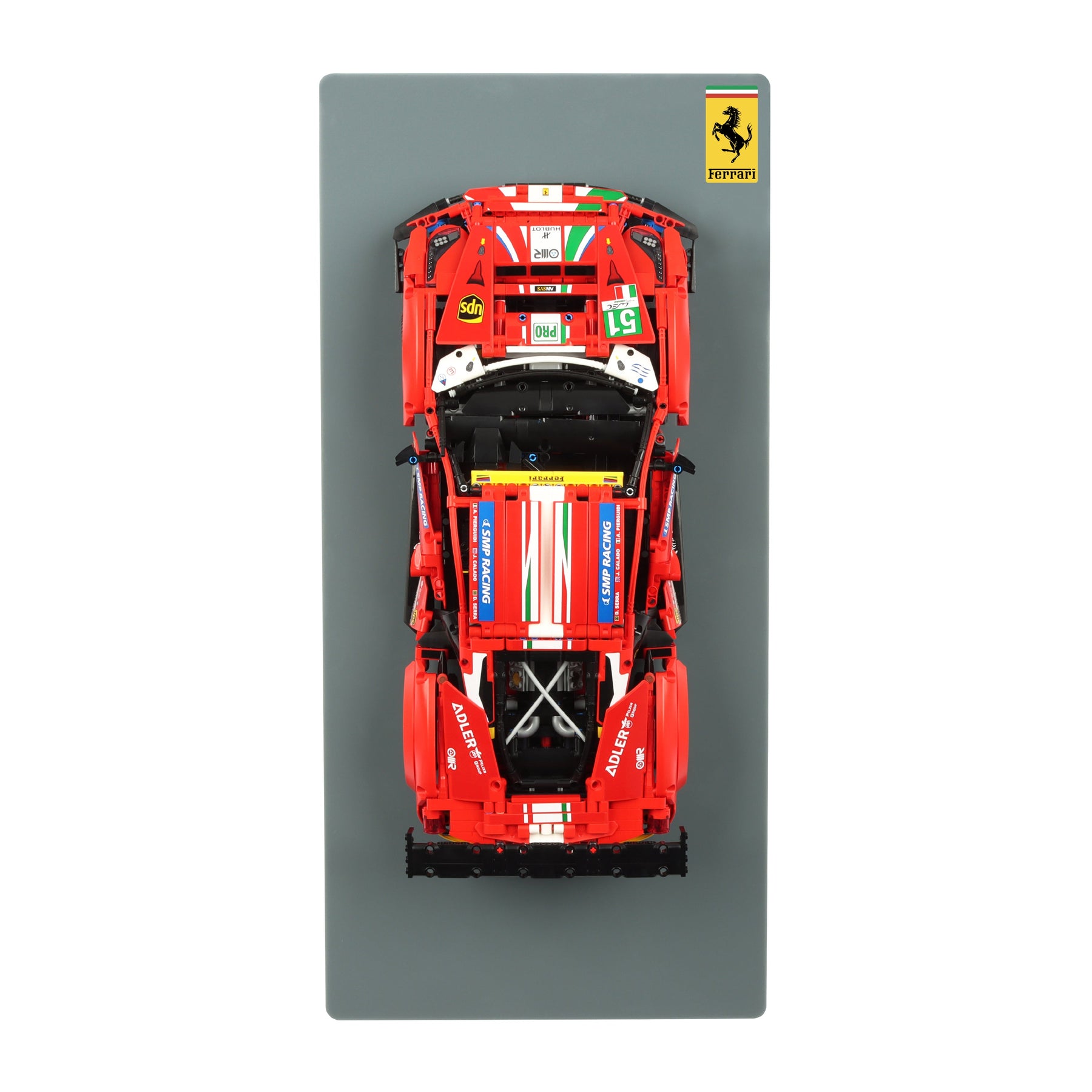 Wall display for LEGO Technic 42125 Ferrari 488 GTE