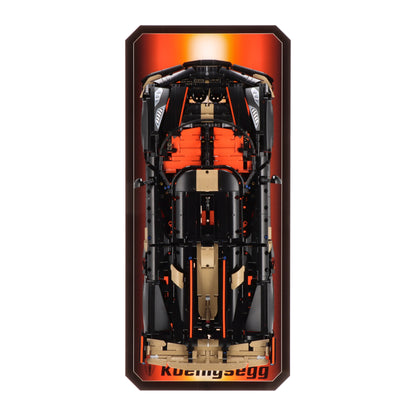 Luxury Wall display for LEGO 42232 Koenigsegg Sadair's Spear Megacar