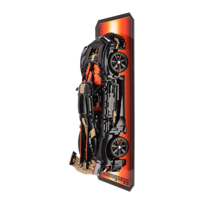 Luxury Wall display for LEGO 42232 Koenigsegg Sadair's Spear Megacar