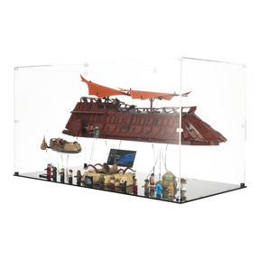 Lego 75397 Jabba's Sail Barge & 75396 Desert Skiff & Sarlacc Pit - Display Case