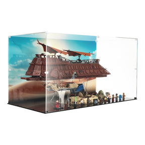 Lego 75397 Jabba's Sail Barge & 75396 Desert Skiff & Sarlacc Pit - Display Case