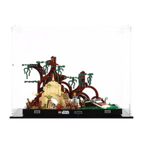 Lego 75330 Dagobah Jedi Training Diorama - Display Case