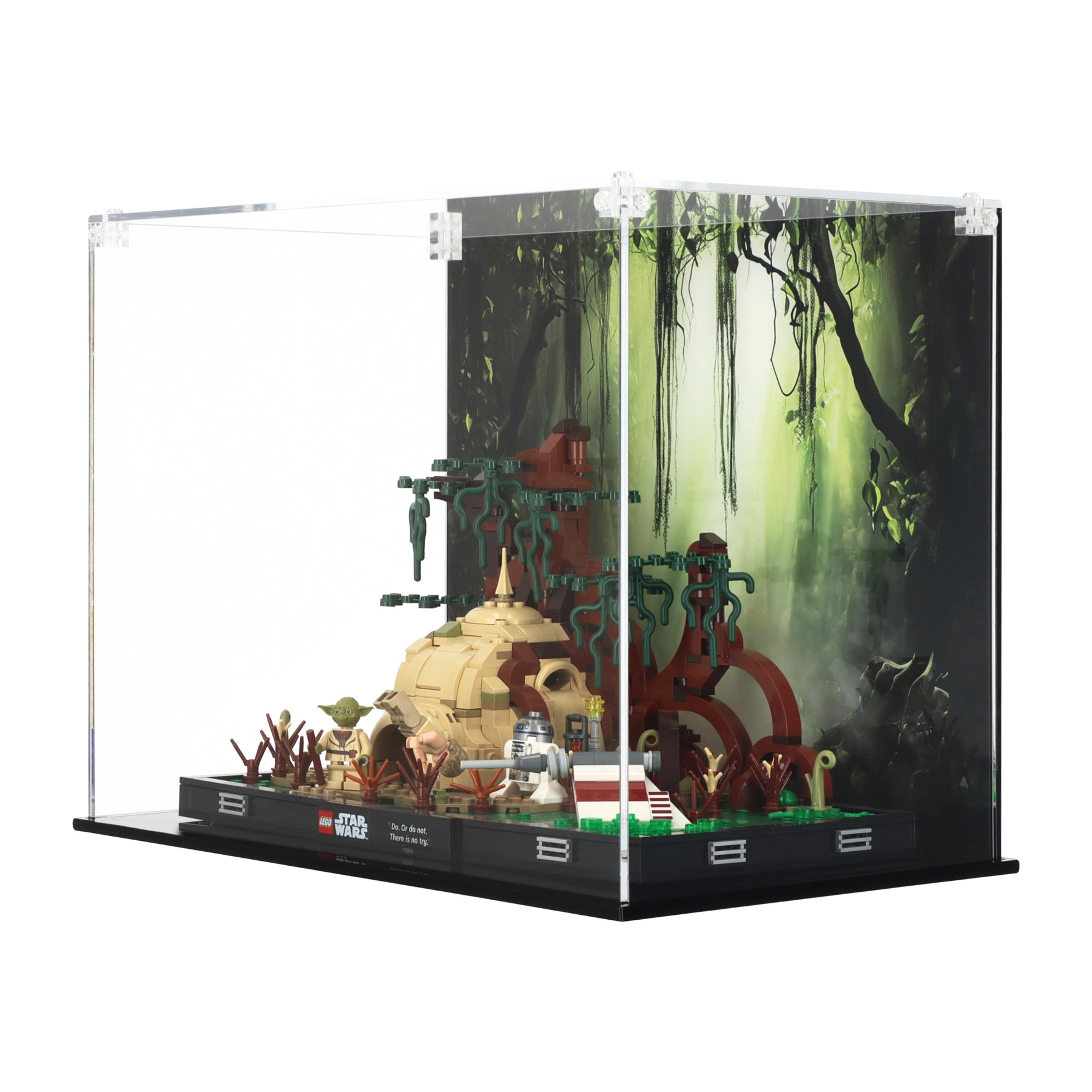 Lego 75330 Dagobah Jedi Training Diorama - Display Case