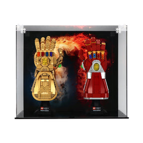 Lego 76191 Infinity Gauntlet & Lego 76223 Nano Gauntlet - Display Case