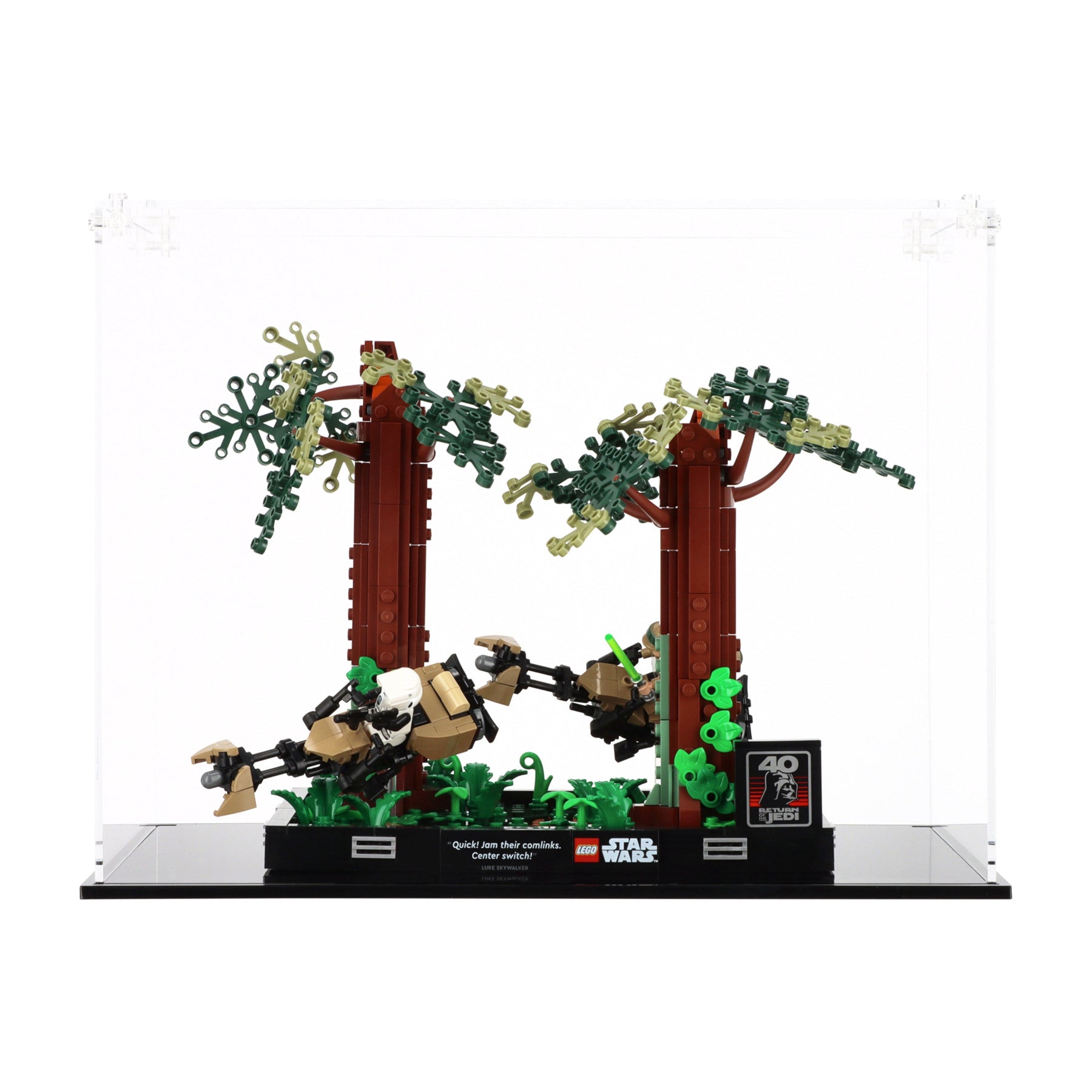 Lego 75353 Endor Speeder Chase Diorama Display Case