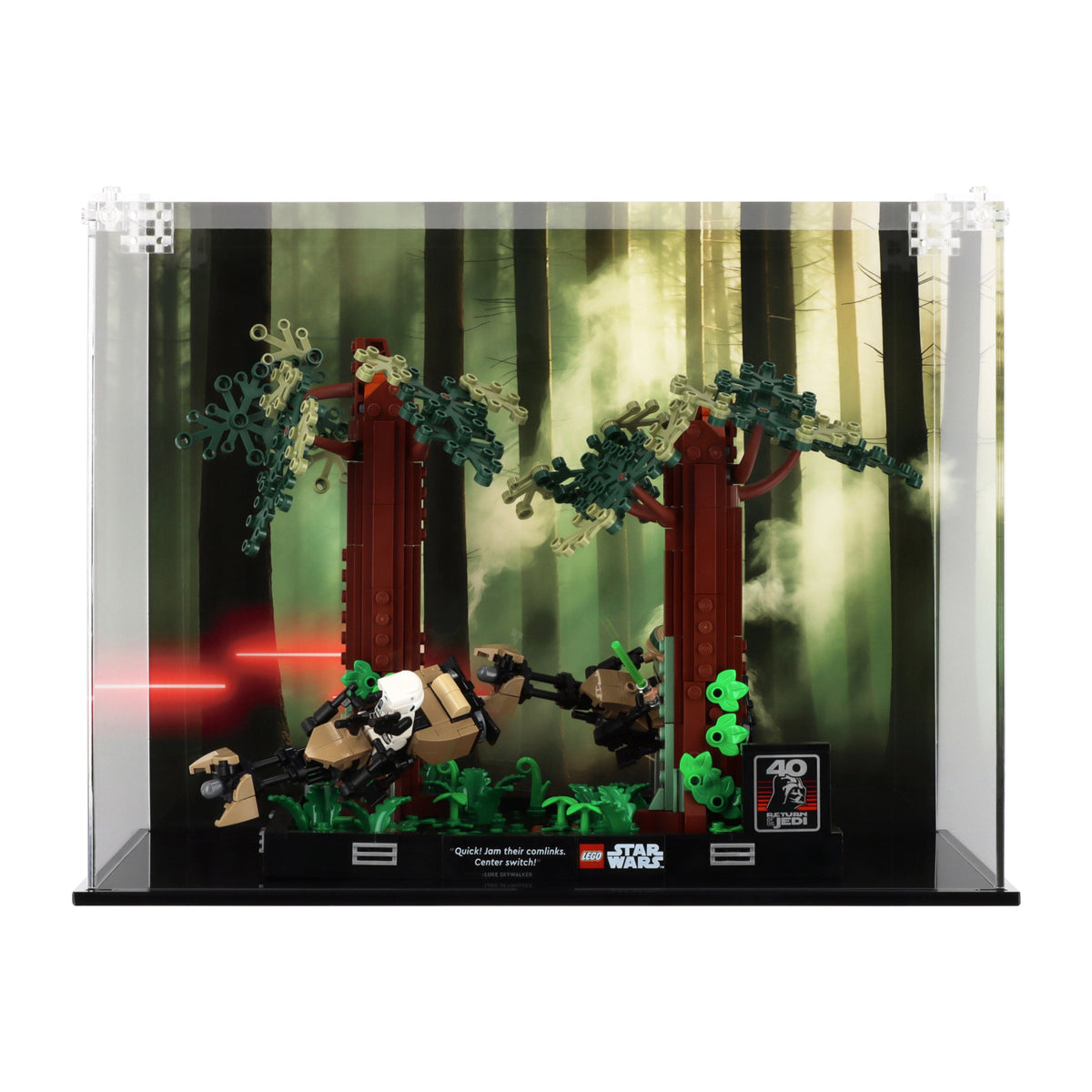 Lego 75353 Endor Speeder Chase Diorama Display Case