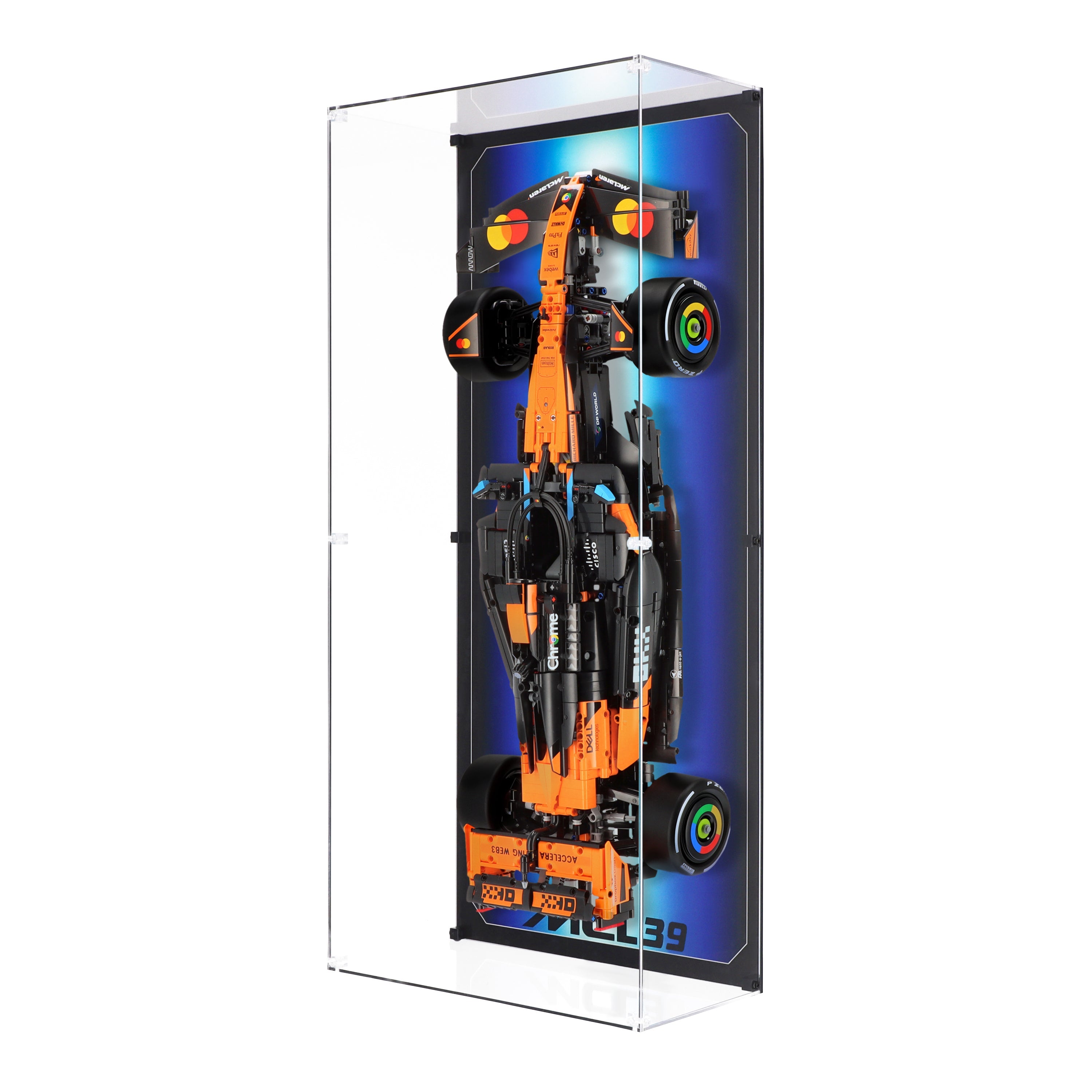 Wall Mounted Display Case for LEGO 42228 McLaren MCL39 F1 Car