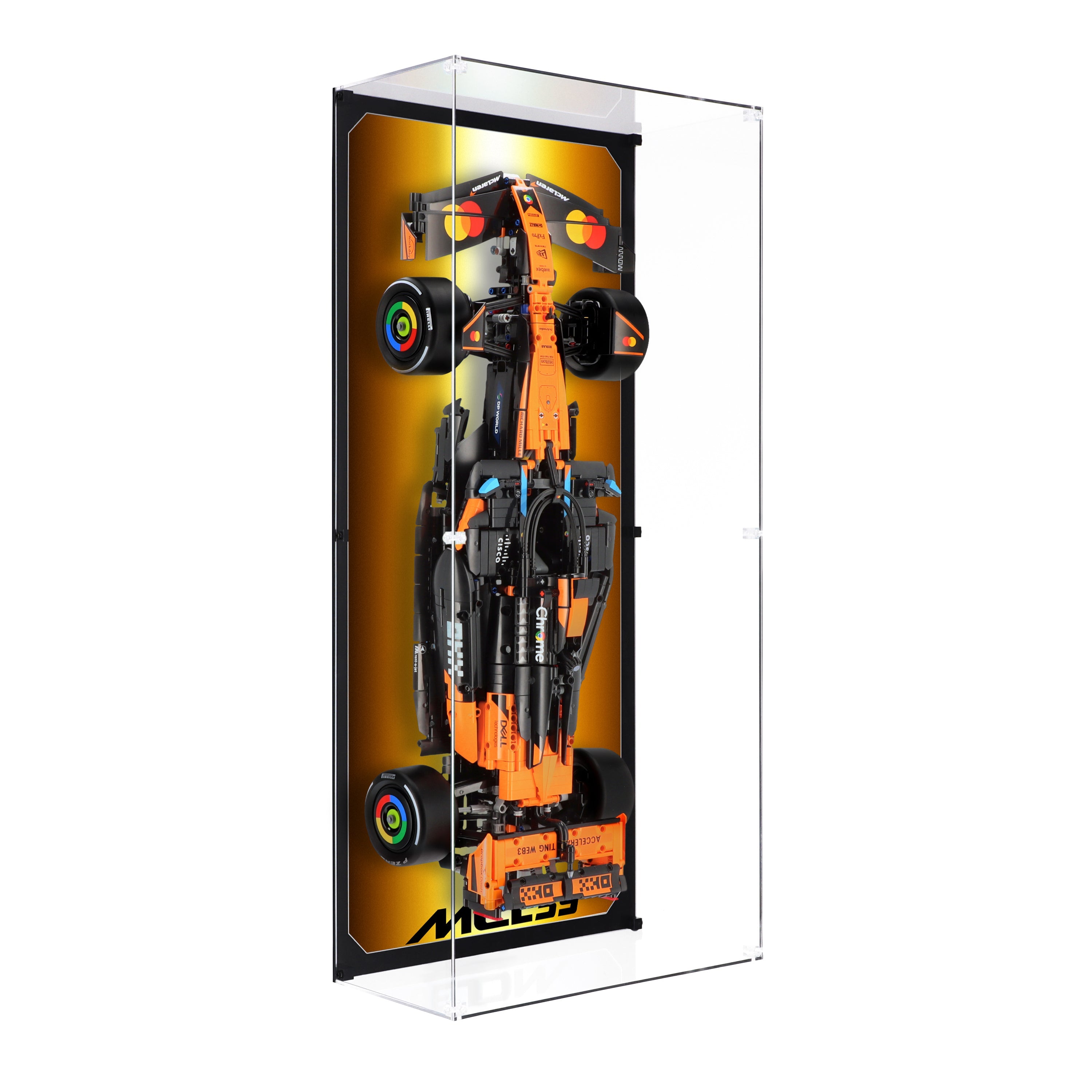 Wall Mounted Display Case for LEGO 42228 McLaren MCL39 F1 Car