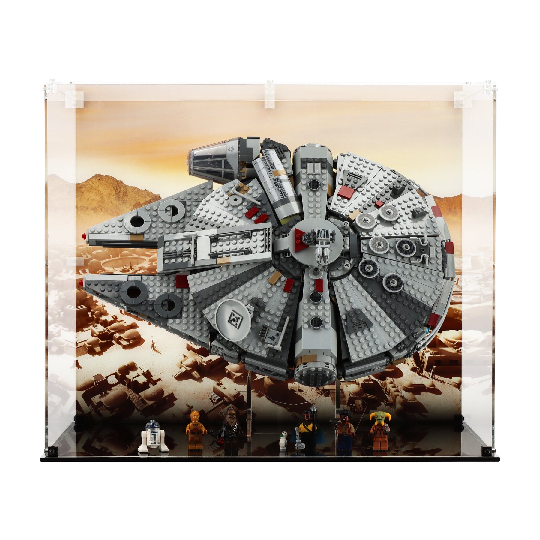 Lego 75257 Millennium Falcon - Display Case - Horizontal