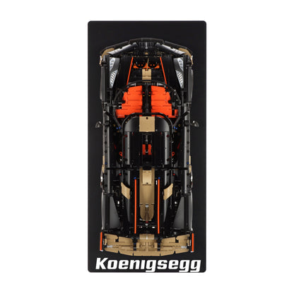 Wall display for LEGO 42232 Koenigsegg Sadair's Spear Megacar