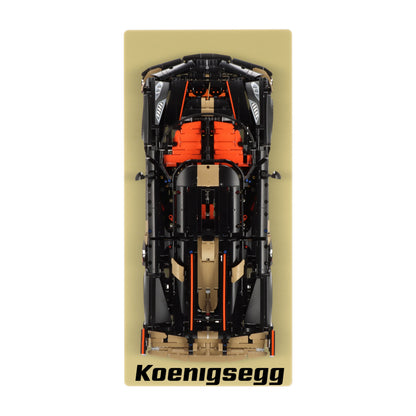 Wall display for LEGO 42232 Koenigsegg Sadair's Spear Megacar