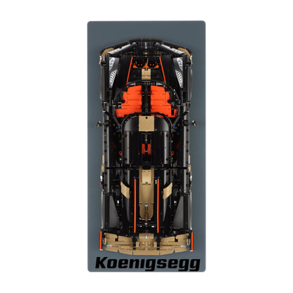 Wall display for LEGO 42232 Koenigsegg Sadair's Spear Megacar
