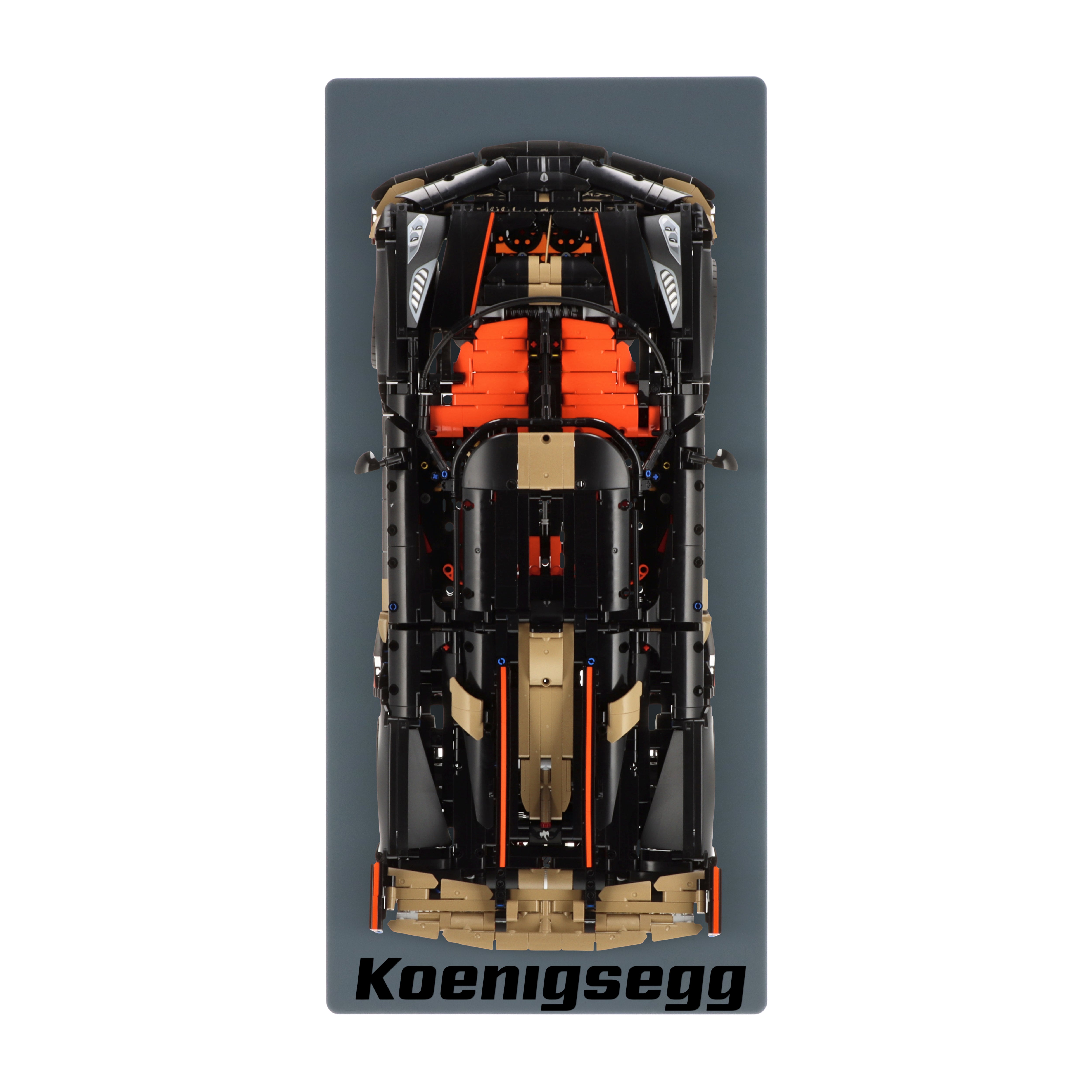 Wall display for LEGO 42232 Koenigsegg Sadair's Spear Megacar