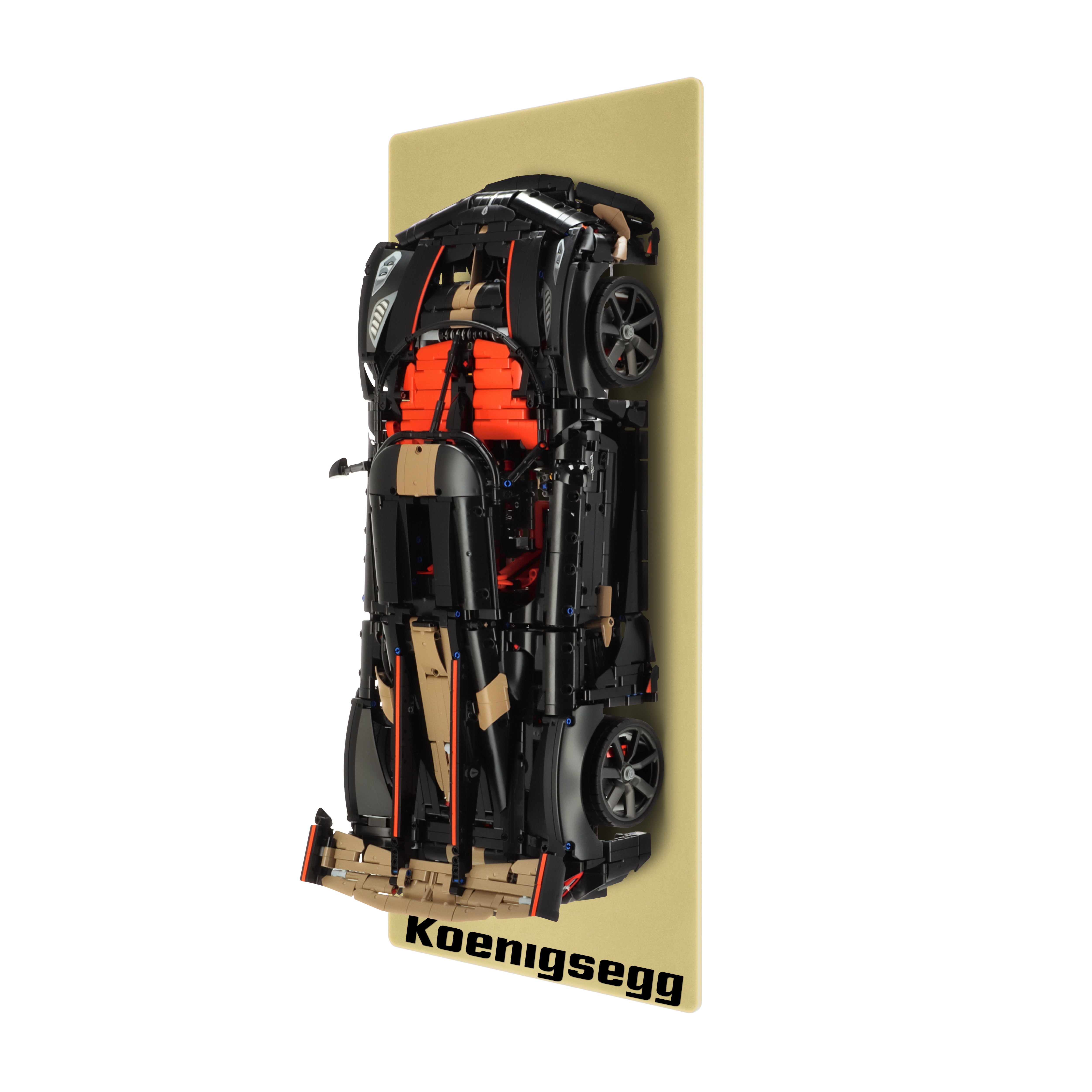 Wall display for LEGO 42232 Koenigsegg Sadair's Spear Megacar