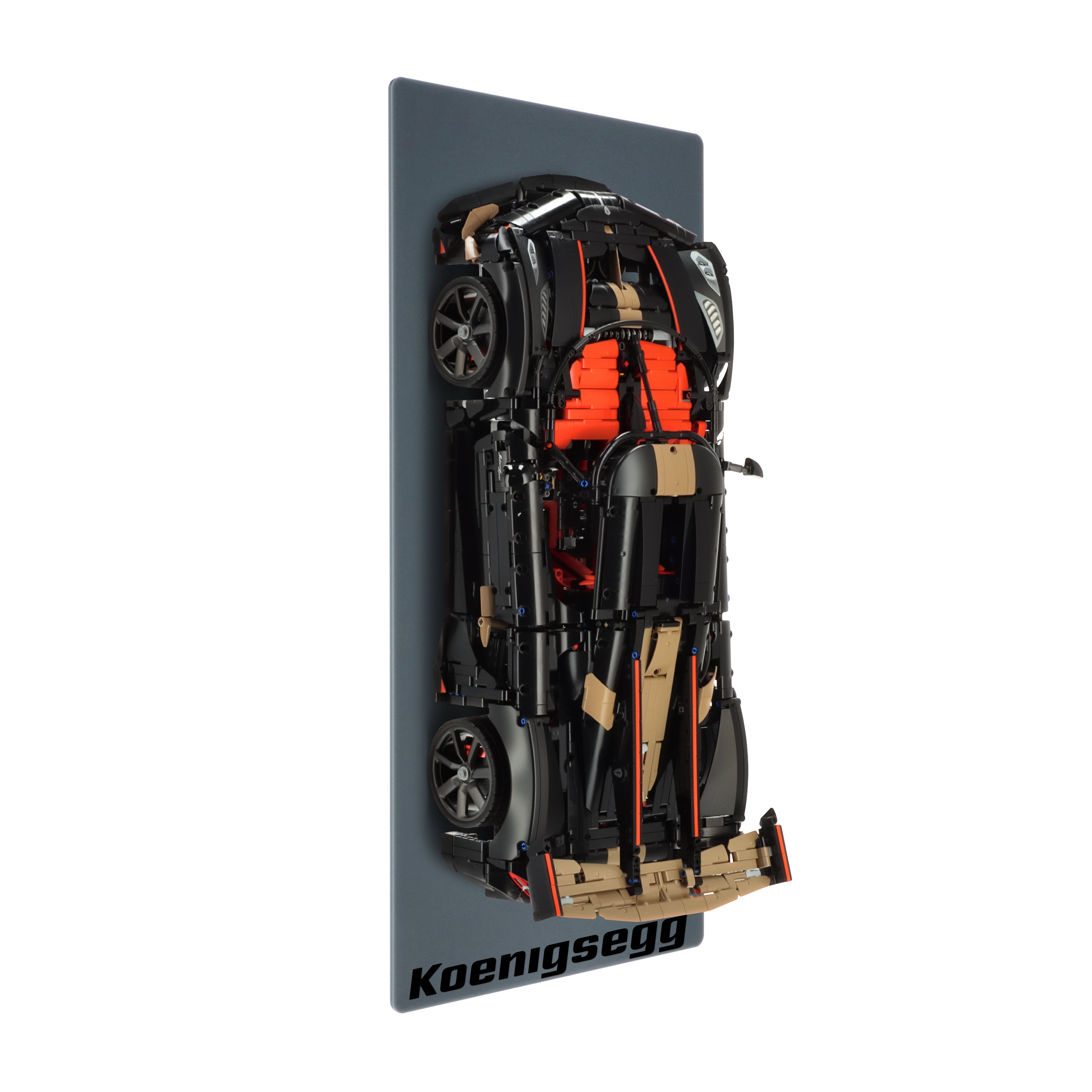 Wall display for LEGO 42232 Koenigsegg Sadair's Spear Megacar
