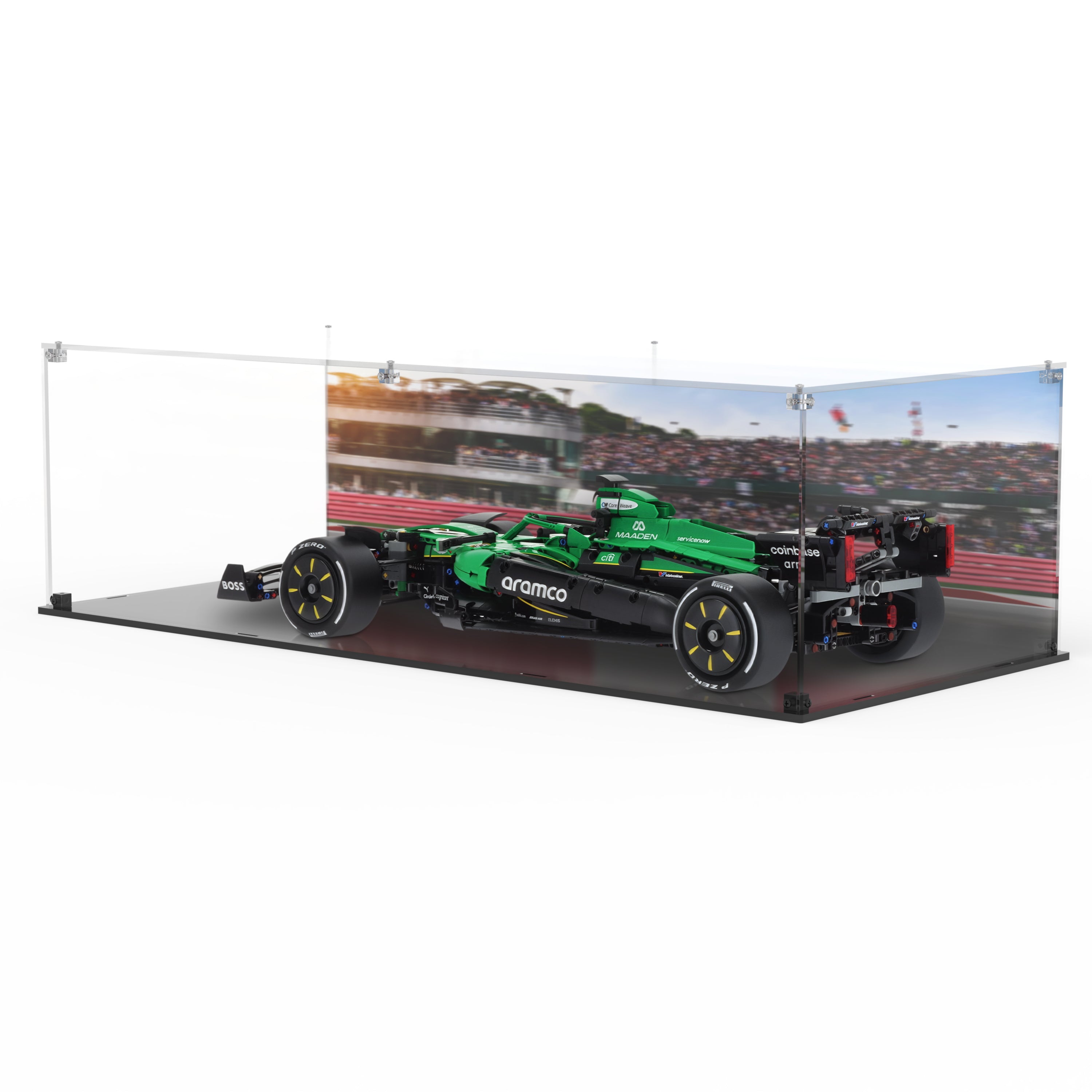 LEGO 42240 Aston Martin Aramco AMR25 F1® Car - Display Case